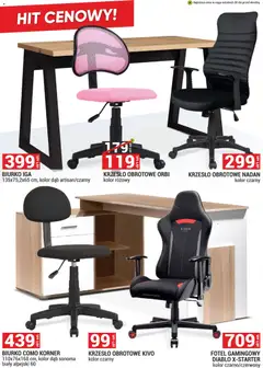 Pogląd oferty "Merkury Market gazetka - Meble, Wypoczynki, Materace" - ważna od 01.04.2026 | Strona: 11 | Produkty: Fotel, Krzesło, Biurko