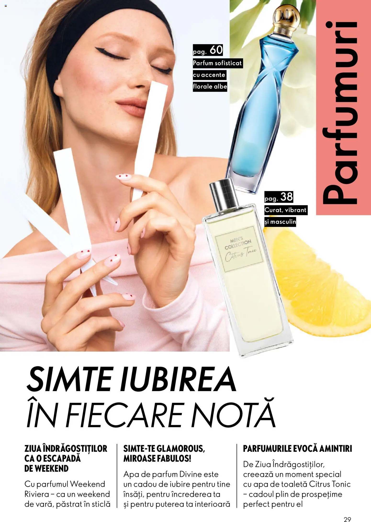 Noul catalog Oriflame – valabil de la 21.01.2026 | Pagină: 29 | Produse: Apă de parfum, Toaletă, Parfum, Apă