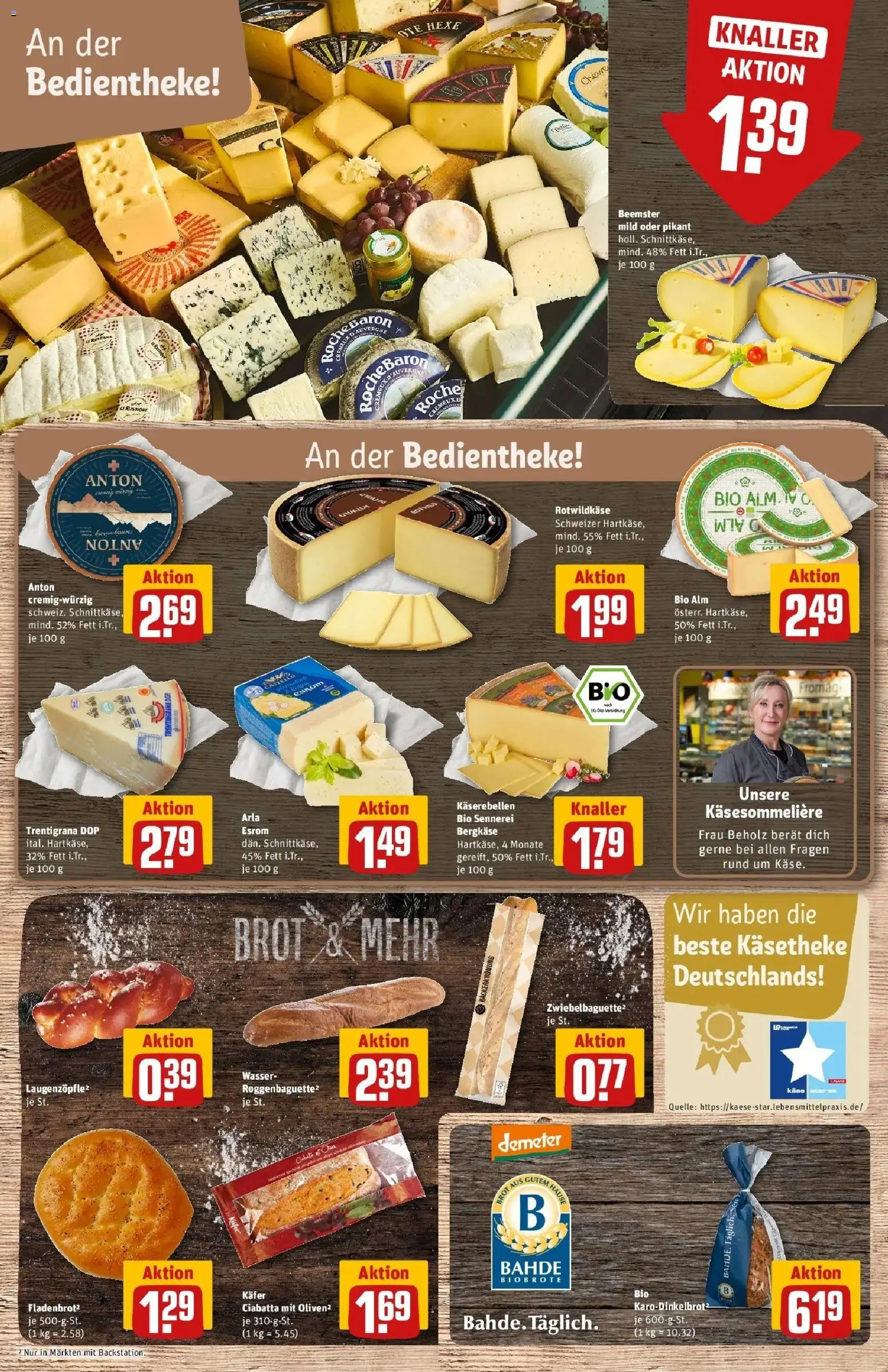 Rewe Prospekt Hamburg	 – gültig ab 15.03.2026 | Seite: 15 | Produkte: Käse, Baguette, Wasser, Brot