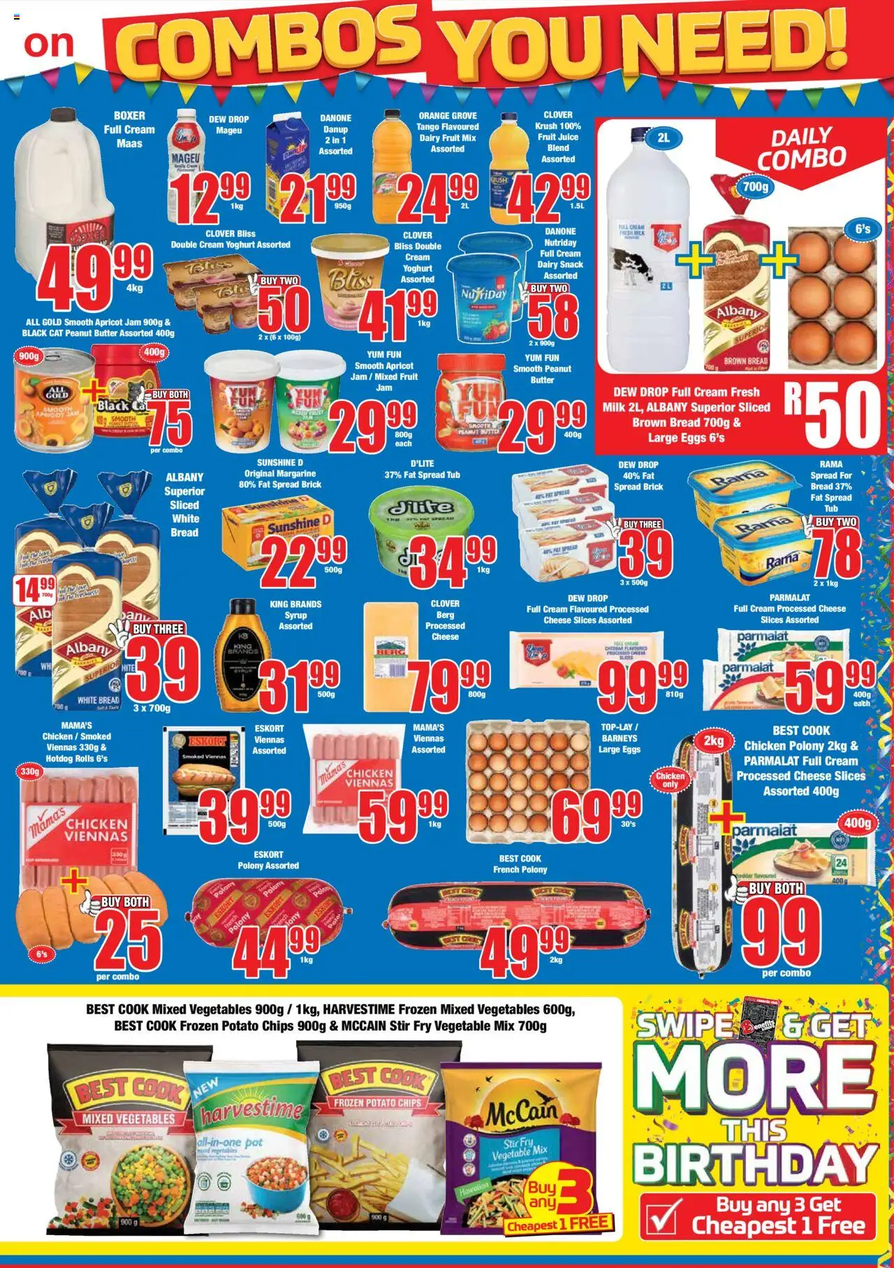 Boxer - KwaZulu-Natal - Inanda Specials │ valid from 11.08.2025 | Page: 3 | Products: Yoghurt, Eggs, Margarine, Chips