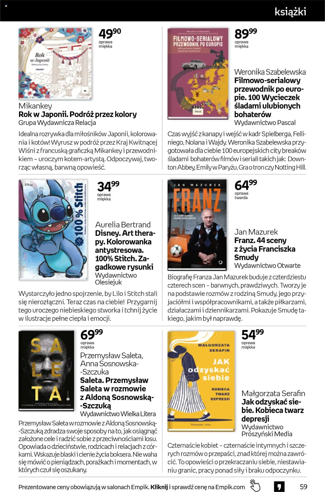 Empik promocje - Tom kultury Książki od 15.10.2025 | Strona: 59 | Produkty: Gra, Książki