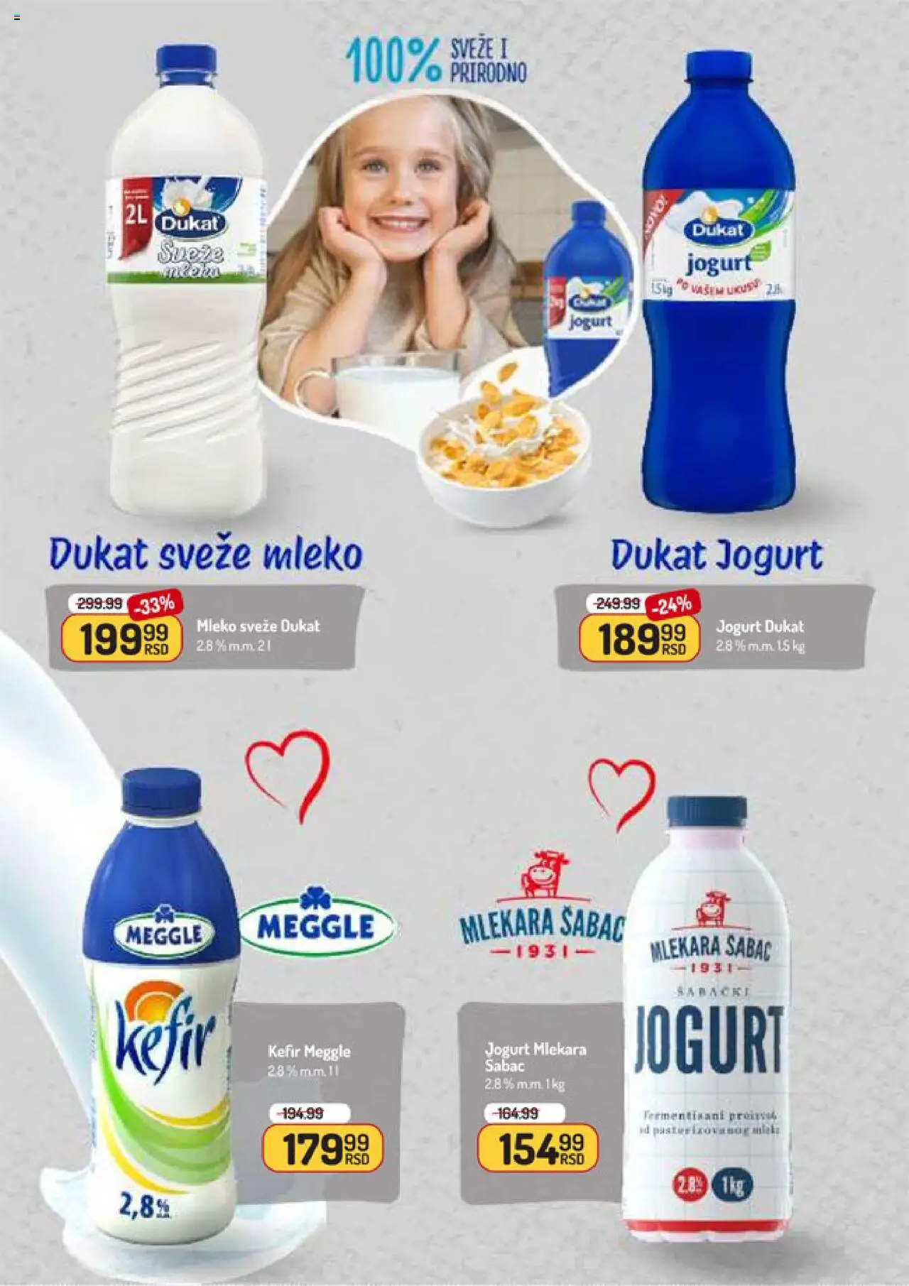 Aman katalog - važi od 18.08.2025 | Strana: 9 | Proizvode: Sveže mleko, Mleko, Jogurt