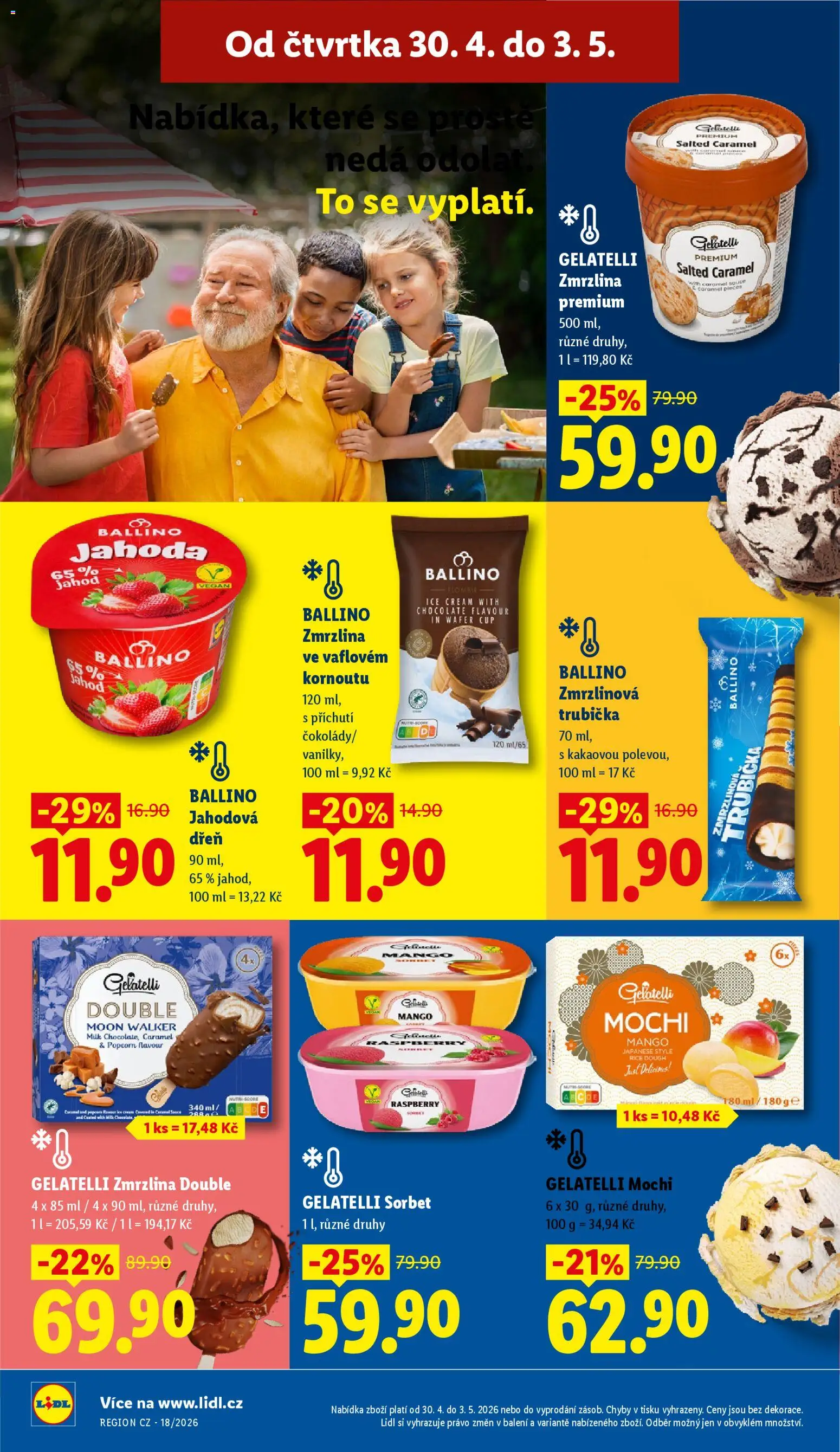Lidl leták od 30.04.2026 | Strana: 16 | Produkty: Vegan, Mango, Gelatelli, Sorbet