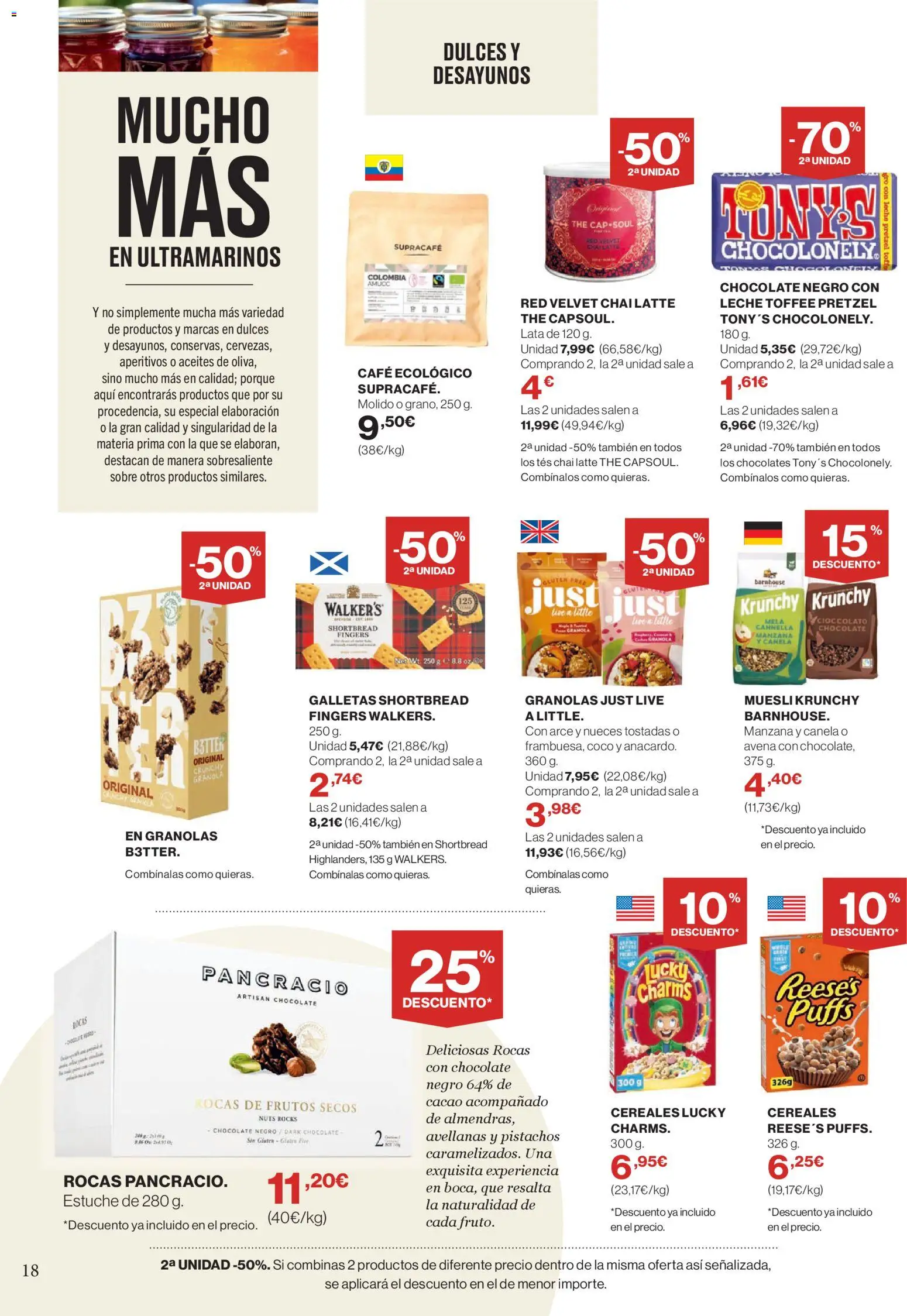 Supercor Canarias │ válido desde el 26.02.2026 | Página: 18 | Productos: Leche, Chocolate, Manzana, Galletas