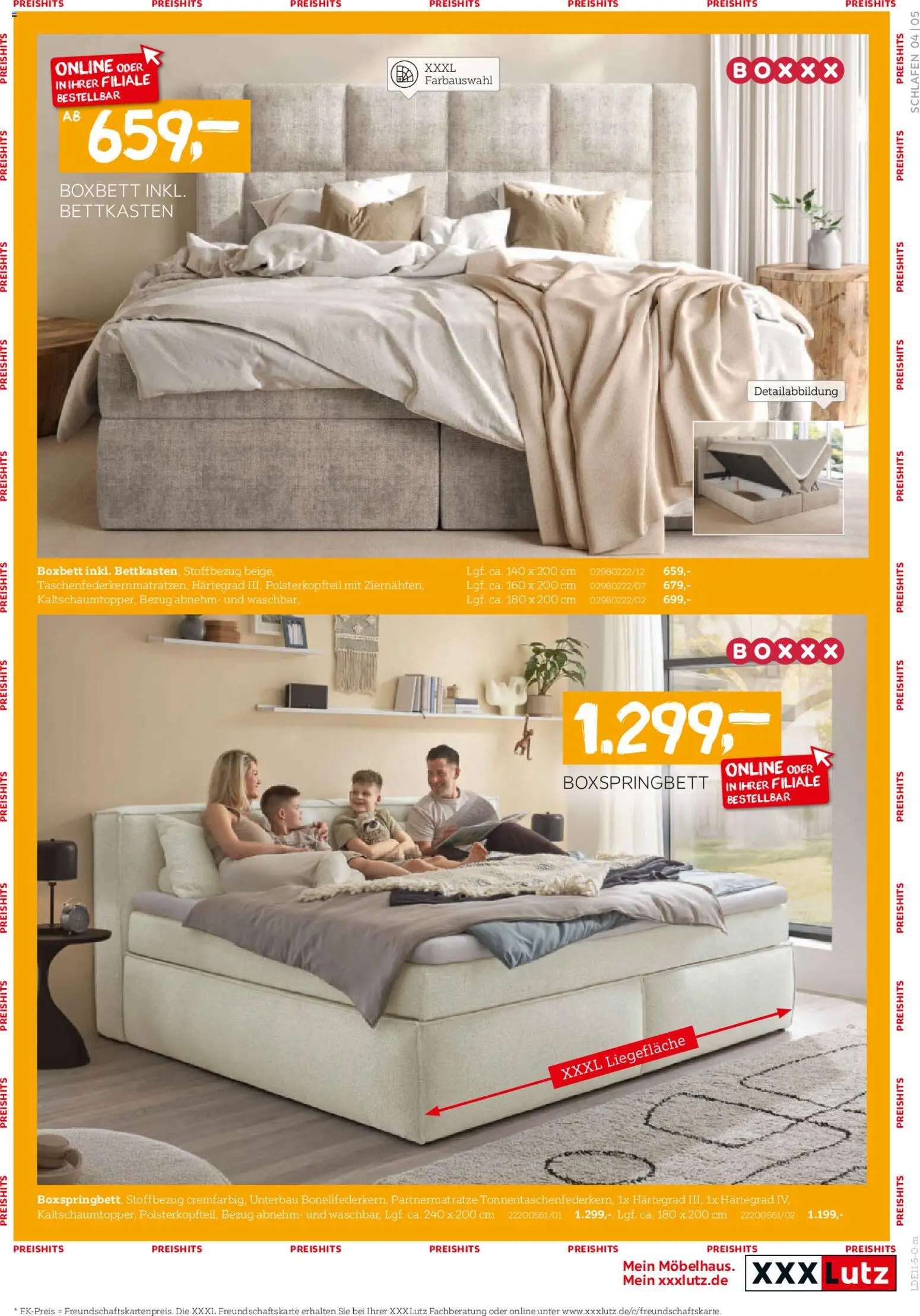 XXXL Lutz Schlafen-Preishits! – gültig ab 26.10.2025 | Seite: 5 | Produkte: Boxspringbett