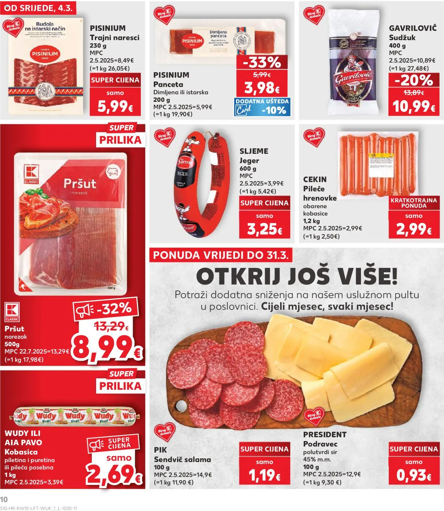Kaufland HR akciós ujság - amely érvényes a következő dátumtól: 04.03.2026 | Oldal: 10