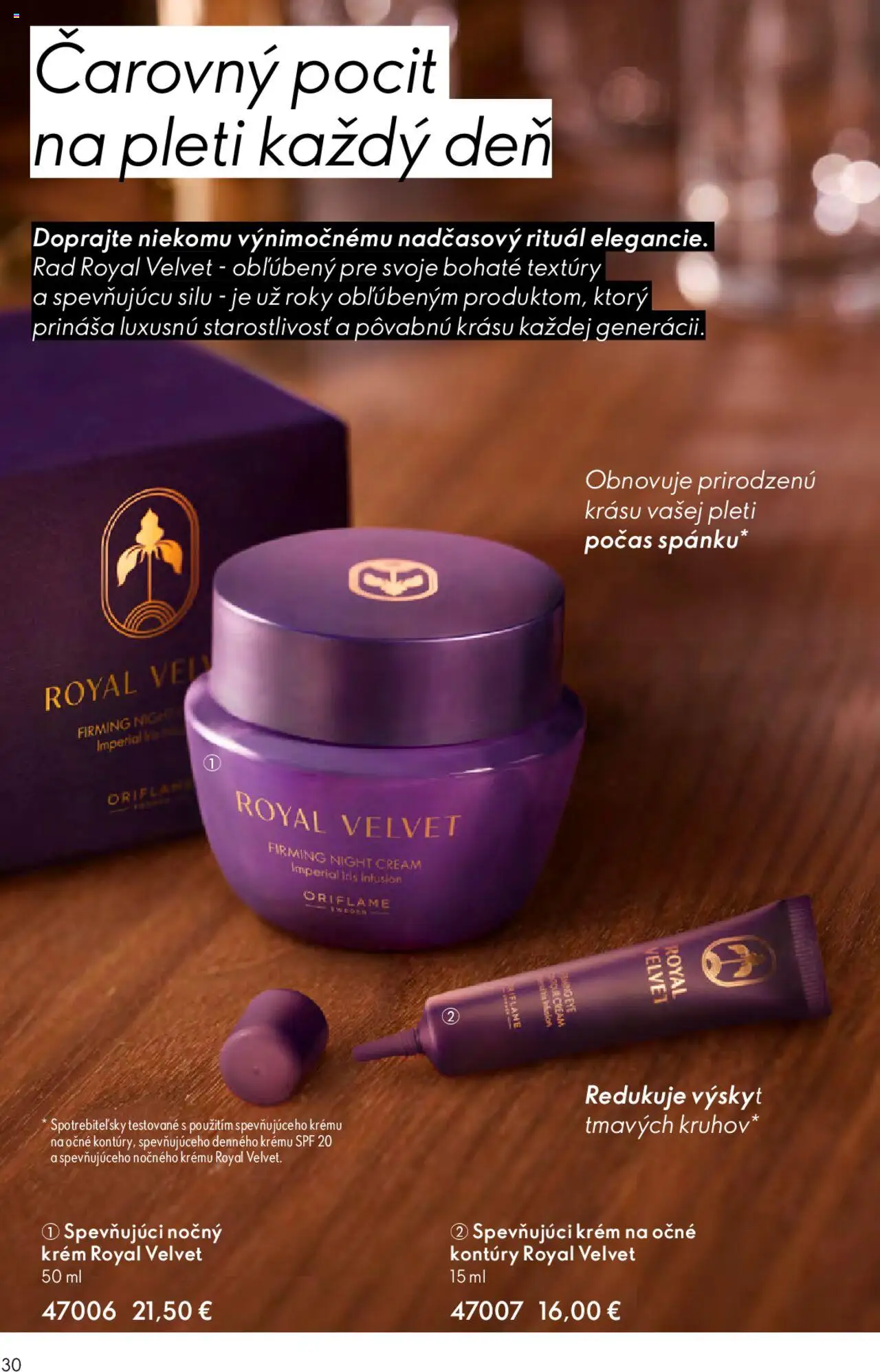 Nové Oriflame akcie – leták je platný od 12.11.2025 | Strana: 30 | Produkty: Krém