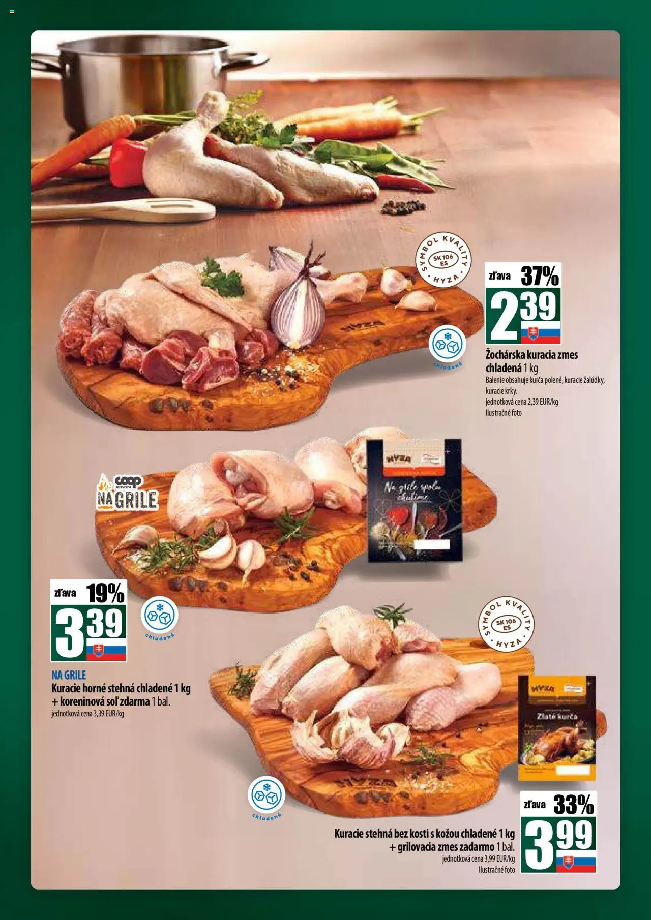 COOP Jednota široká ponuka │ platný od 24.07.2025 | Strana: 6 | Produkty: Kuracie stehná, Kurča