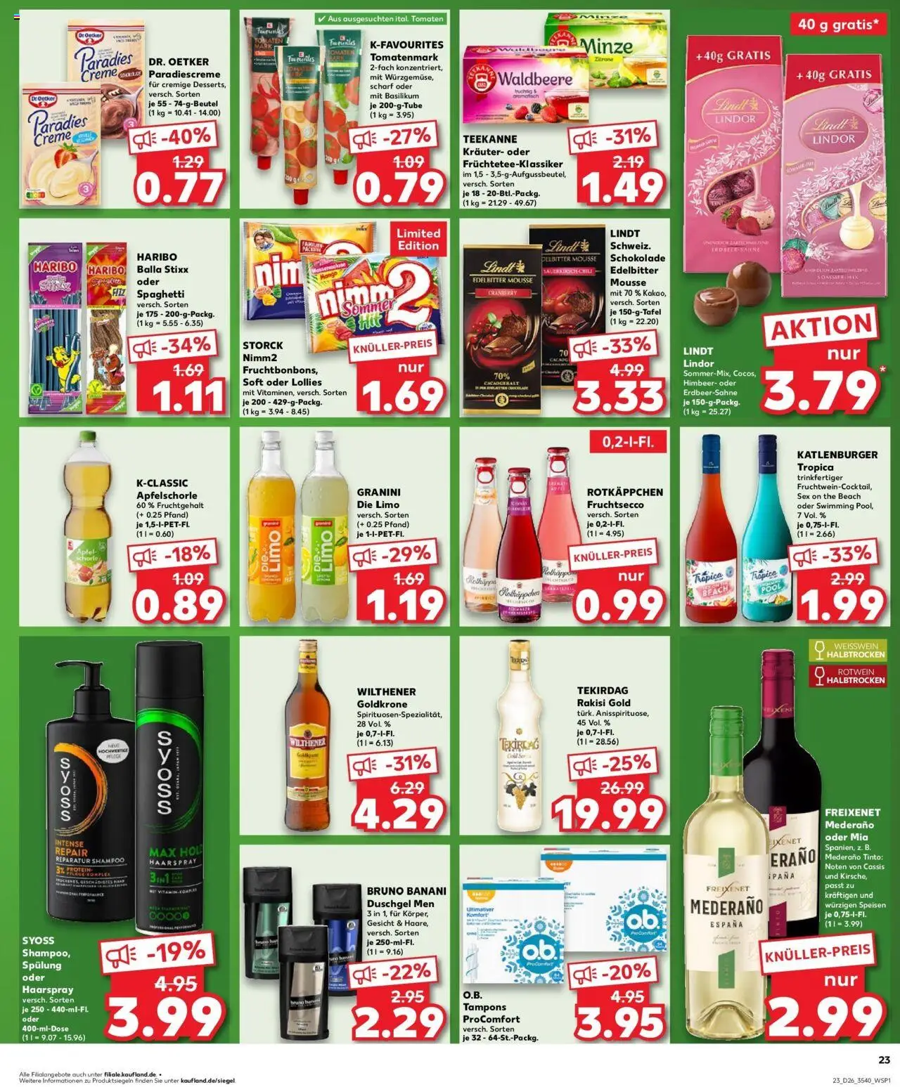 Kaufland prospekt Schwedt	 - gültig ab dem 29.06.2025 | Seite: 2 | Produkte: Weißwein halbtrocken, Fruchtsecco, Duschgel, Granini