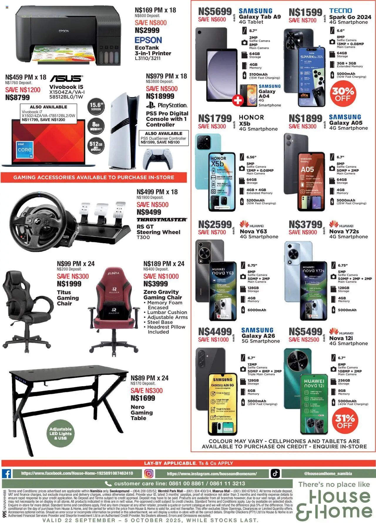 New House and Home catalogue – valid from 22.09.2025 | Page: 16 | Products: USB, Table, Chair, Foam