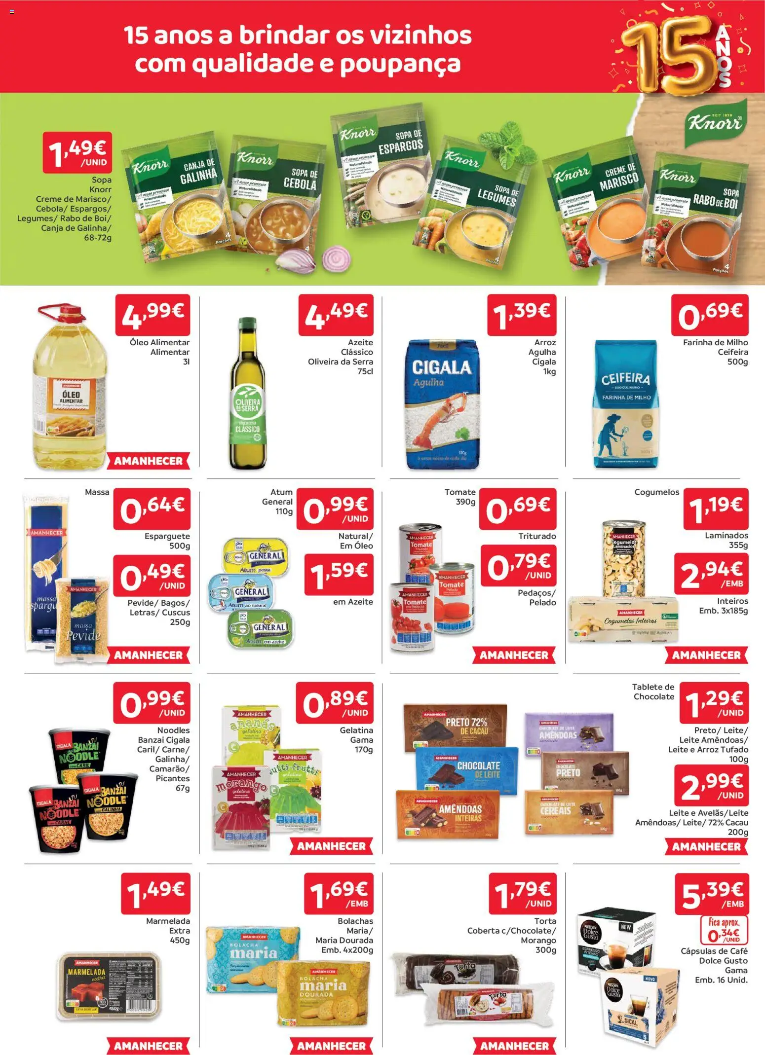 Amanhecer folheto │ válido de 12.02.2026 | Página: 7 | Produtos: Espargos, Marmelada, Cebola, Cereais