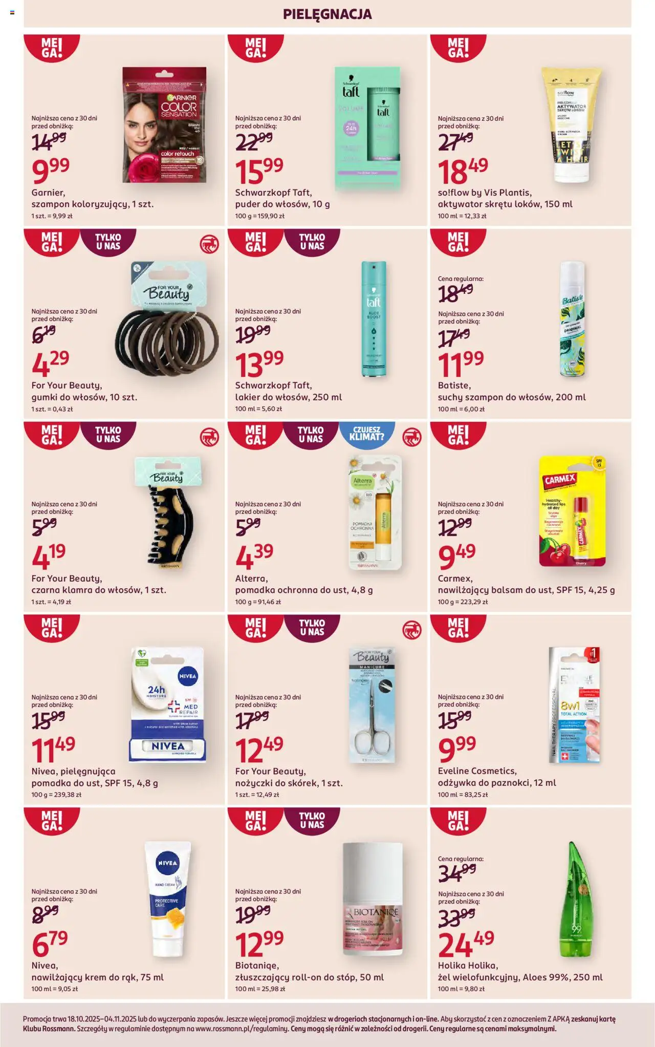 Rossmann Gazetka od 18.10.2025 | Strona: 6 | Produkty: Puder, Szampon, Odżywka, Suchy szampon