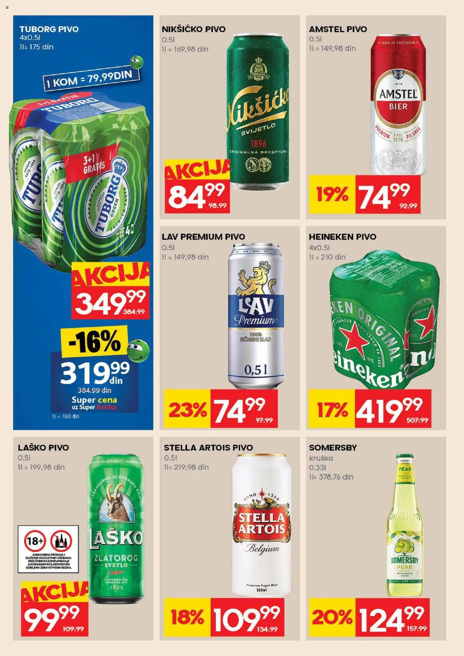 Roda katalog - važi od 09.04.2026 | Strana: 26 | Proizvode: Stella Artois, Cider, Pica, Pivo