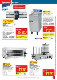  | Page: 11 | Produits: Filtre, Plancha, Plateau, Friteuse