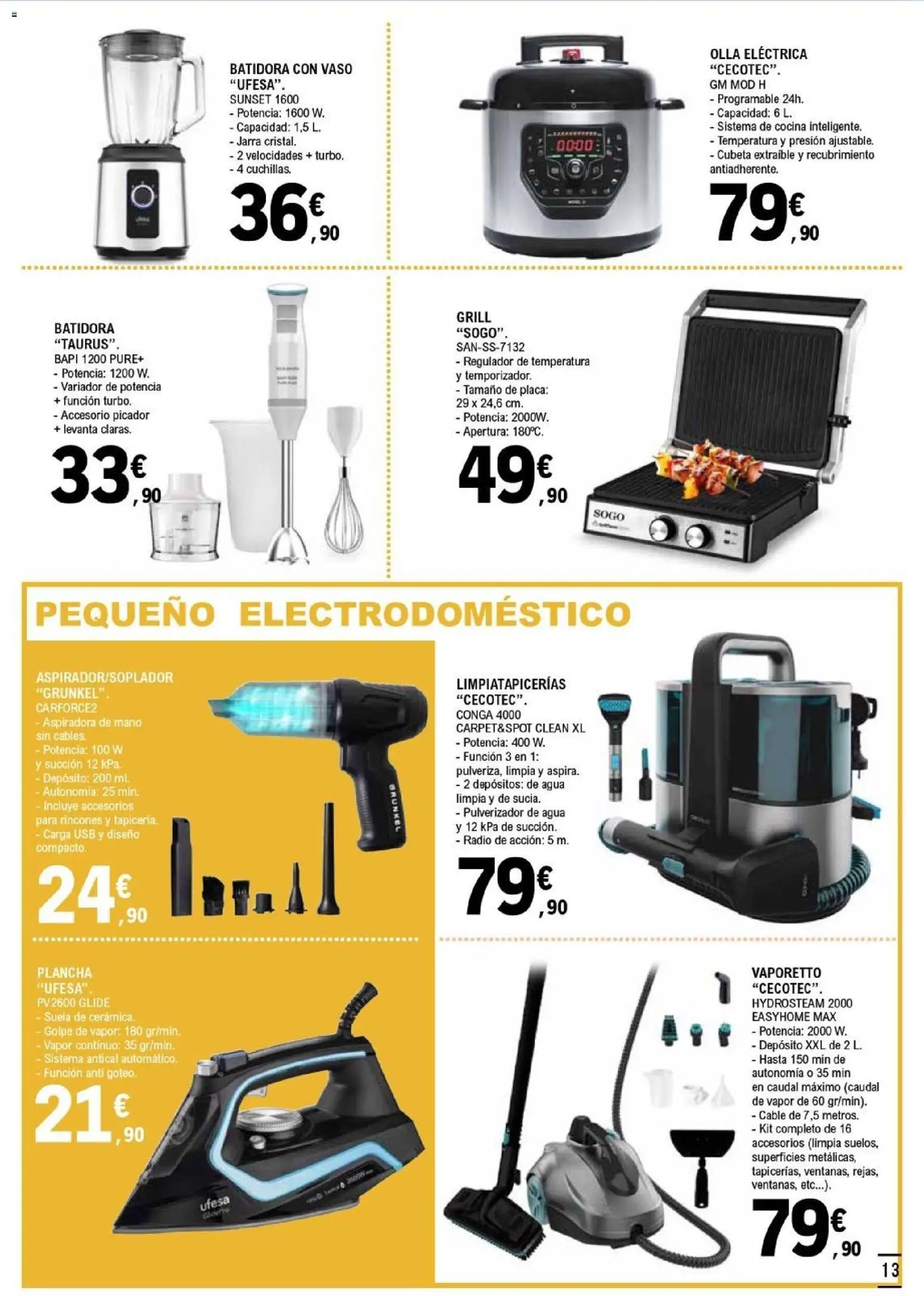 E.Leclerc - Salamanca │ válido desde el 18.02.2026 | Página: 13 | Productos: Radio, Cocina, Plancha, Batidora