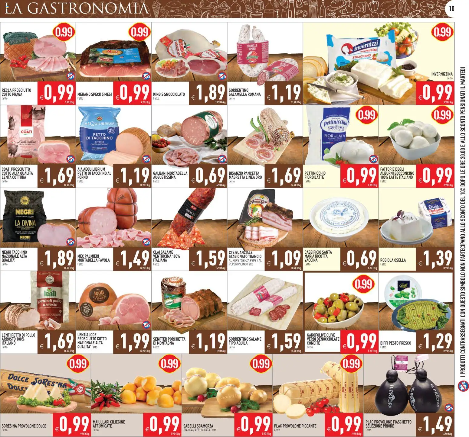 Volantino PIM Supermercati del 16.01.2026 | Pagina: 10 | Prodotti: Arrosto, Prosciutto Cotto, Forno, Guanciale