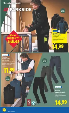 Vista previa Parkside® Chaleco polar, Forro acolchado. Con tratamiento «anti-pilling» para evitar nudos en las fibras. Bolsillos superpuestos. 2 modelos. válido desde el 10.11.2025 | Página: 18 | Productos: Chaleco, Chaqueta