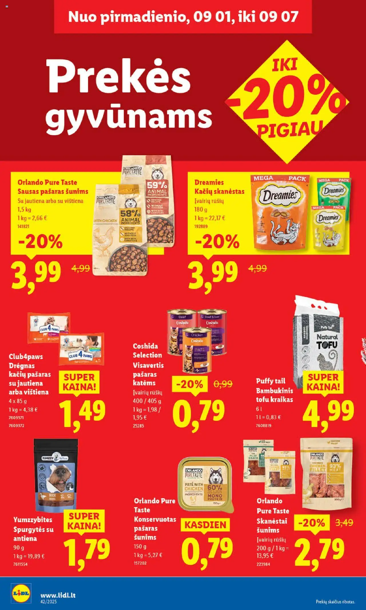 LIDL akcijos nuo 13.10.2025 | Puslapis: 50 | Prekių: Vištiena, Jautiena