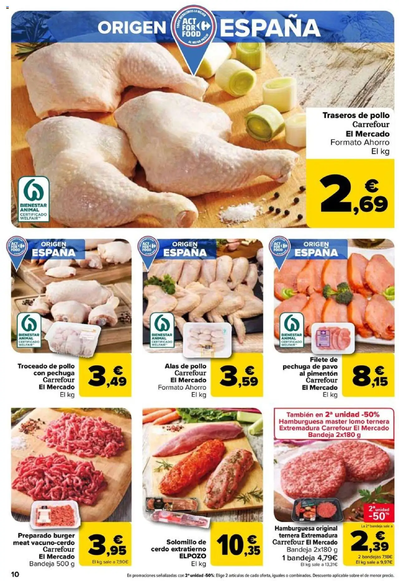 Carrefour folleto │ válido desde el 11.09.2025 | Página: 10 | Productos: Cerdo, Filete, Σοκολατούχο γάλα, Bandeja