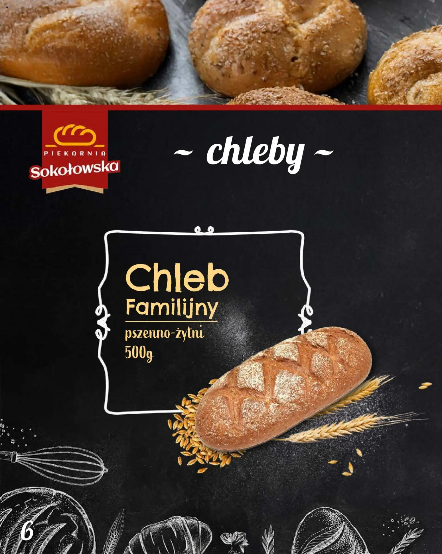 Topaz Gazetka - Piekarnia Sokołowska od 01.02.2026 | Strona: 6 | Produkty: Piekarnia, Chleb
