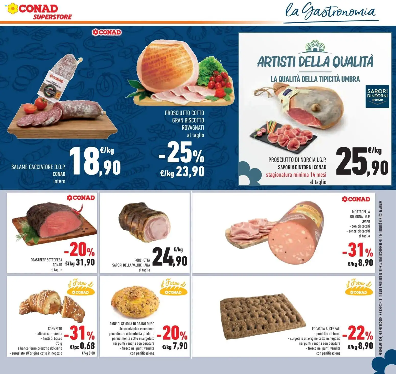 Volantino Conad del 14.01.2026 | Pagina: 19 | Prodotti: Crema, Cornetto, Mortadella, Croissant