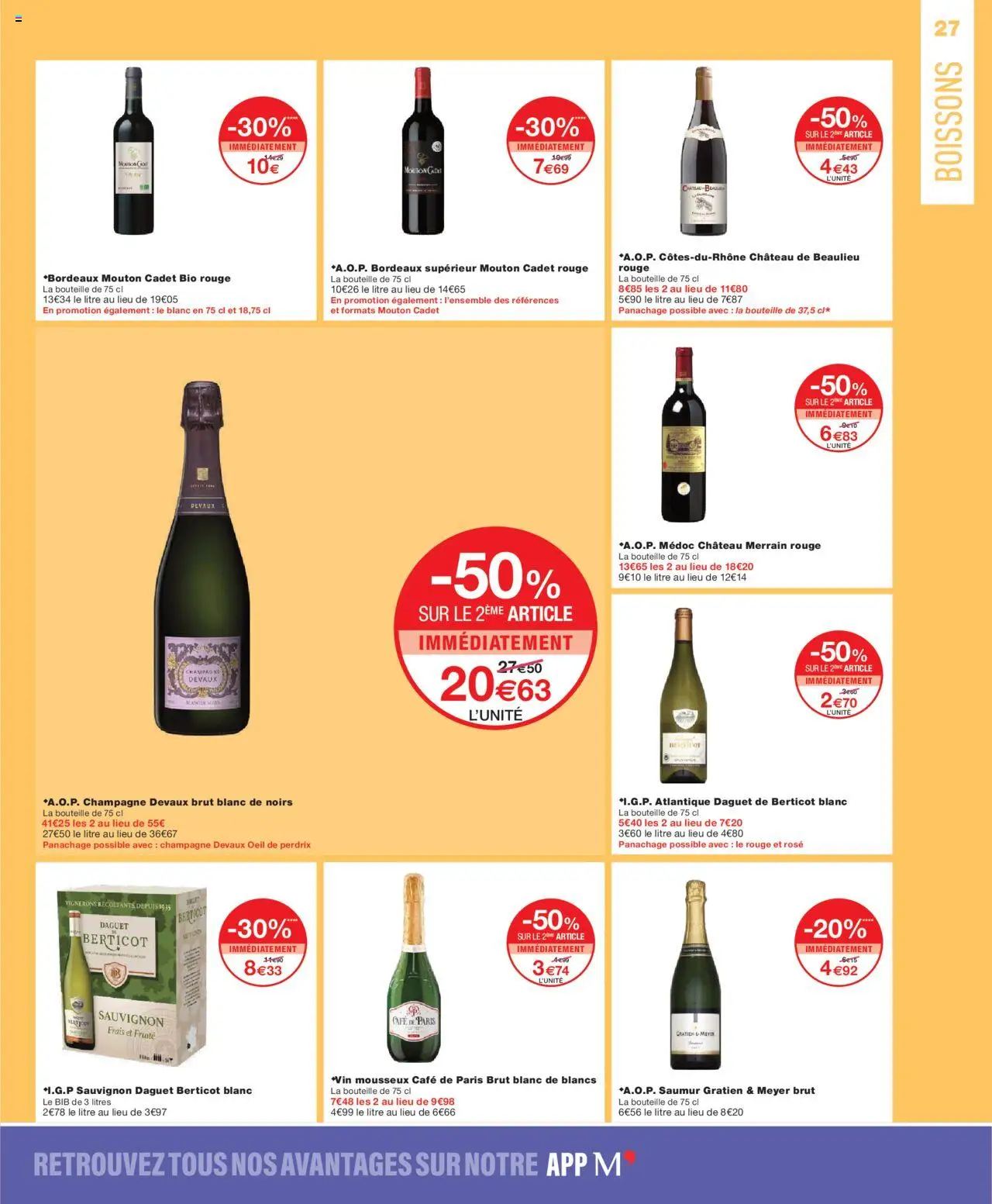 {H1} | Page: 27 | Produits: Champagne, Mousseux, Café