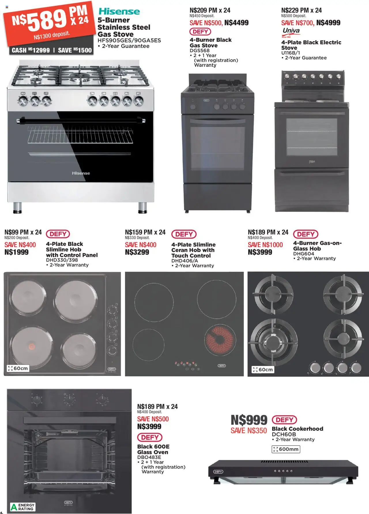 New House and Home catalogue – valid from 22.09.2025 | Page: 4 | Products: Oven, Hob, Stove, Gas stove
