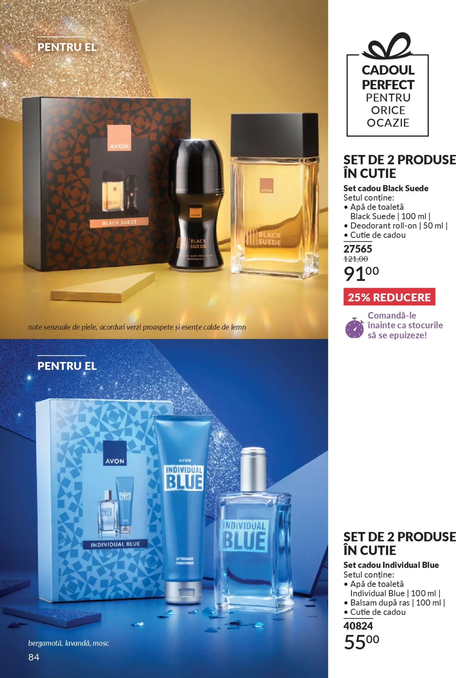 Noul catalog Avon – valabil de la 01.01.2026 | Pagină: 86 | Produse: Cutie, Toaletă, Apă de toaletă, Deodorant
