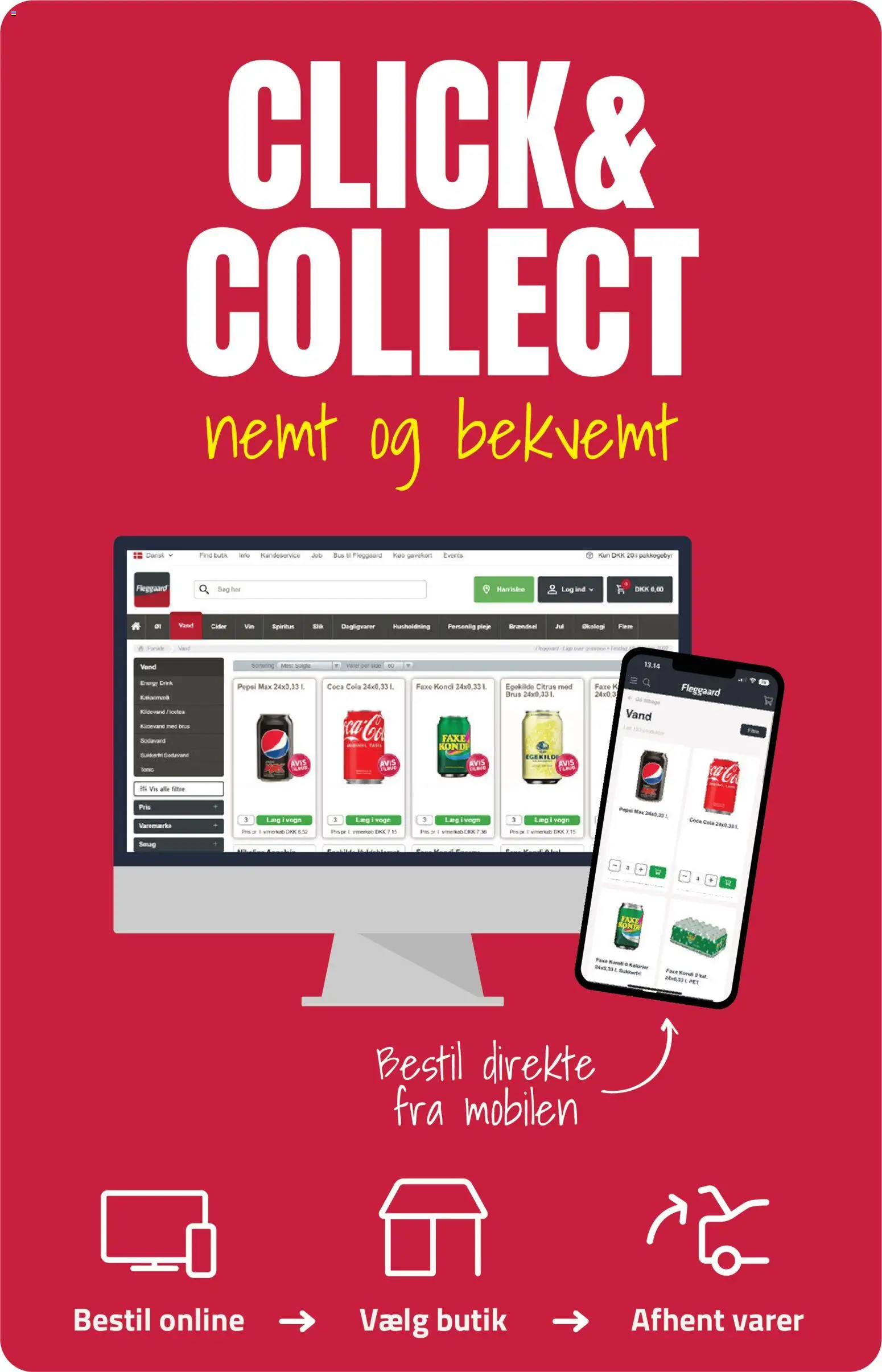 Fleggaard tilbudsavis – gyldig fra 04.03.2026 | Side: 19 | Produkter: Kildevand, Cider, Faxe Kondi, Cola