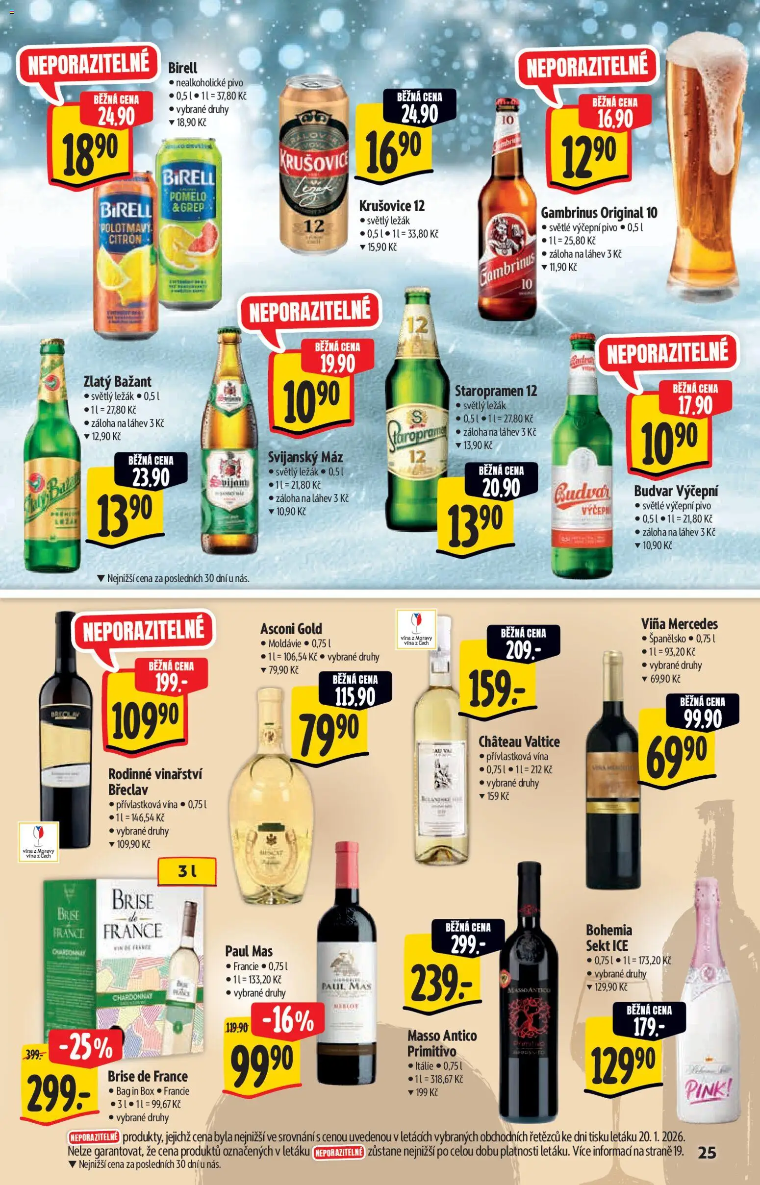 Albert katalog - Hypermarket - Brand od 28.01.2026 | Strana: 25 | Produkty: Box, Primitivo, Sekt, Svijanský Máz