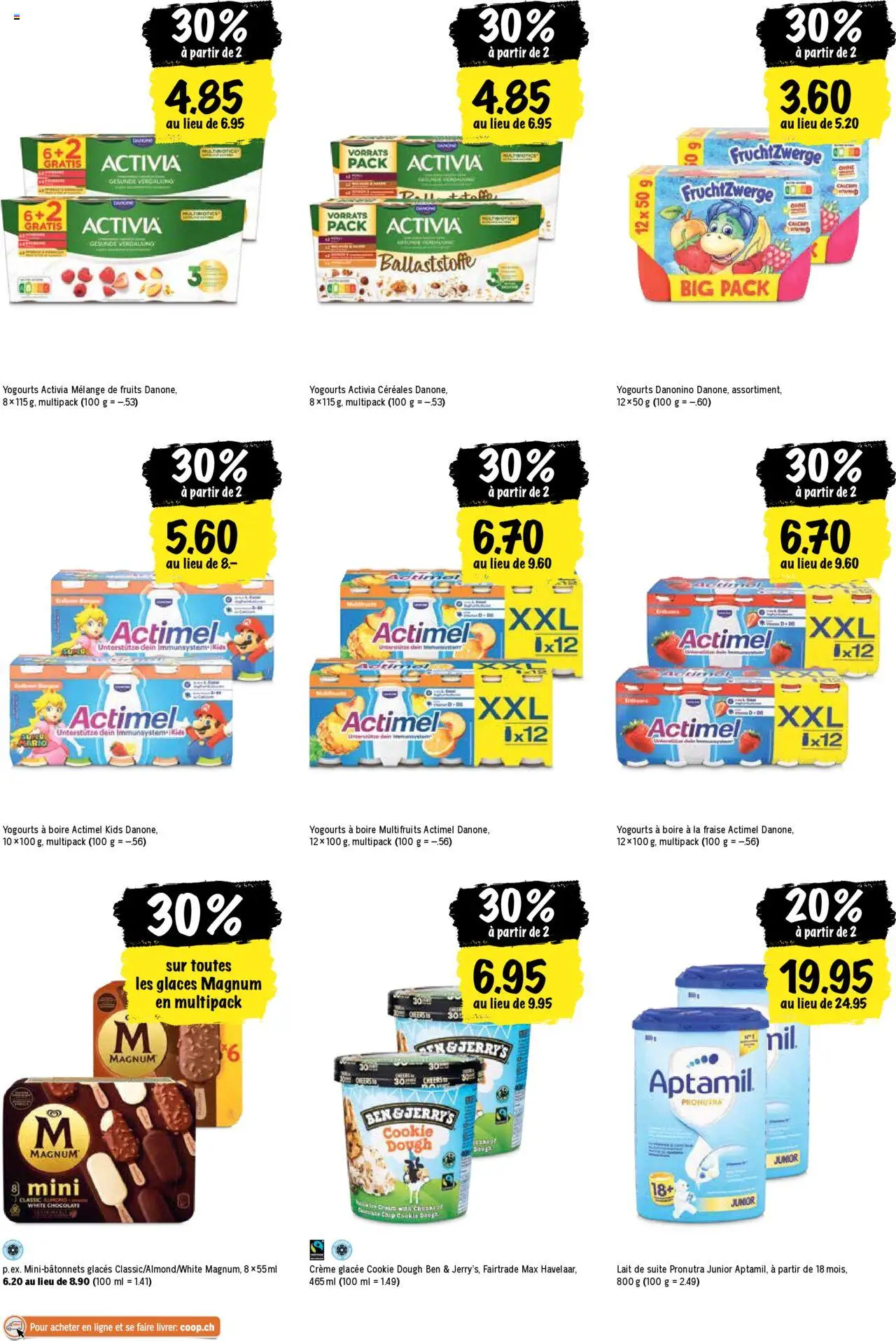 Coop - Les actions de la semaine – gültig ab 23.10.2025 | Seite: 25 | Produkte: Actimel, En Kommode, Creme