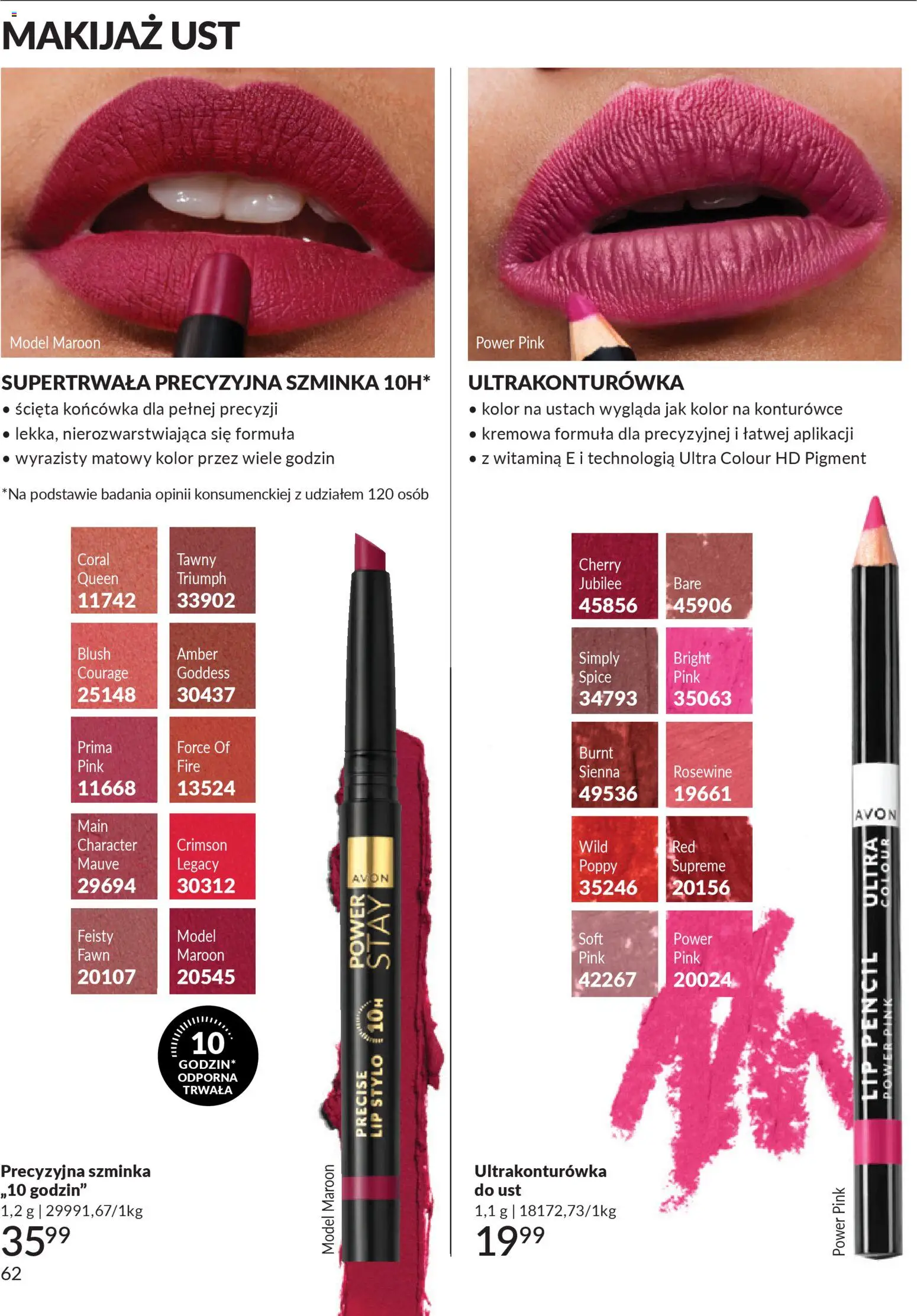 Avon Katalog 1 2026 od 01.01.2026 | Strona: 61 | Produkty: Makijaż, Szminka