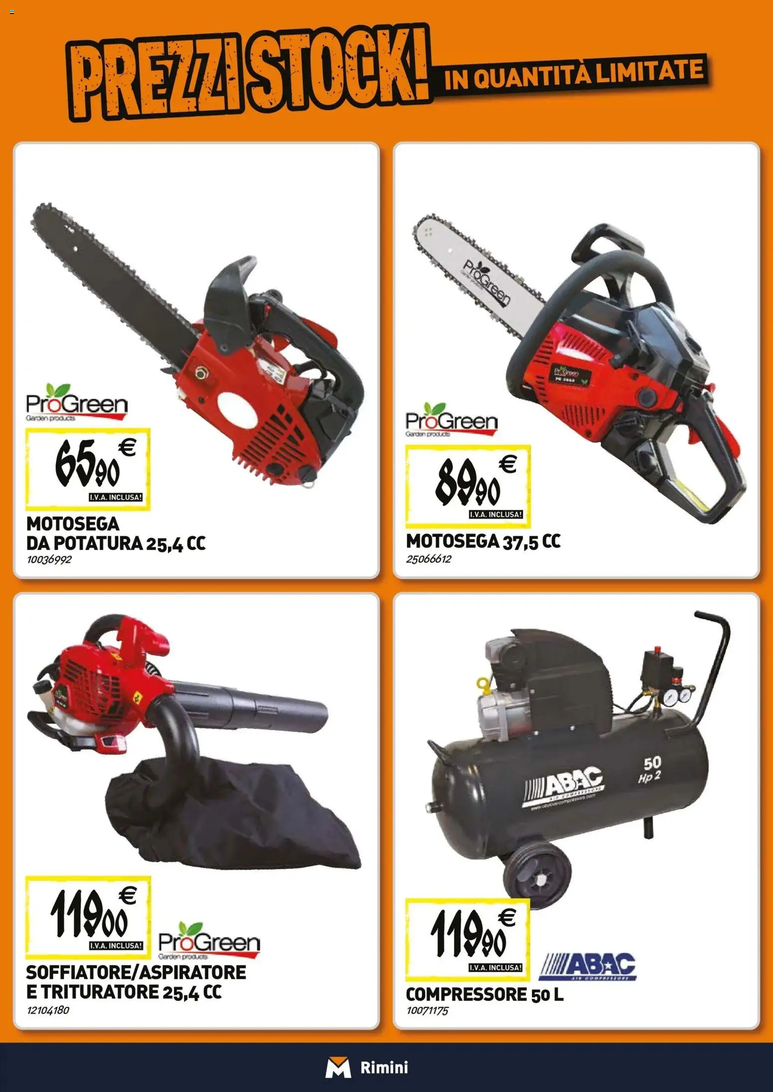 Volantino TECNOMAT del 27.11.2025 | Pagina: 20 | Prodotti: Compressore, Motosega, Trituratore