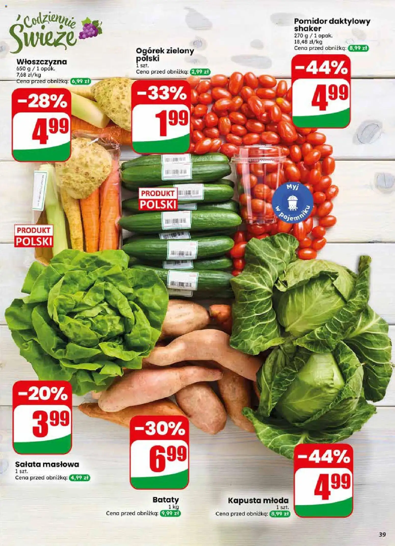 Dino gazetka od 22.04.2026 | Strona: 39 | Produkty: Kapusta, Bataty