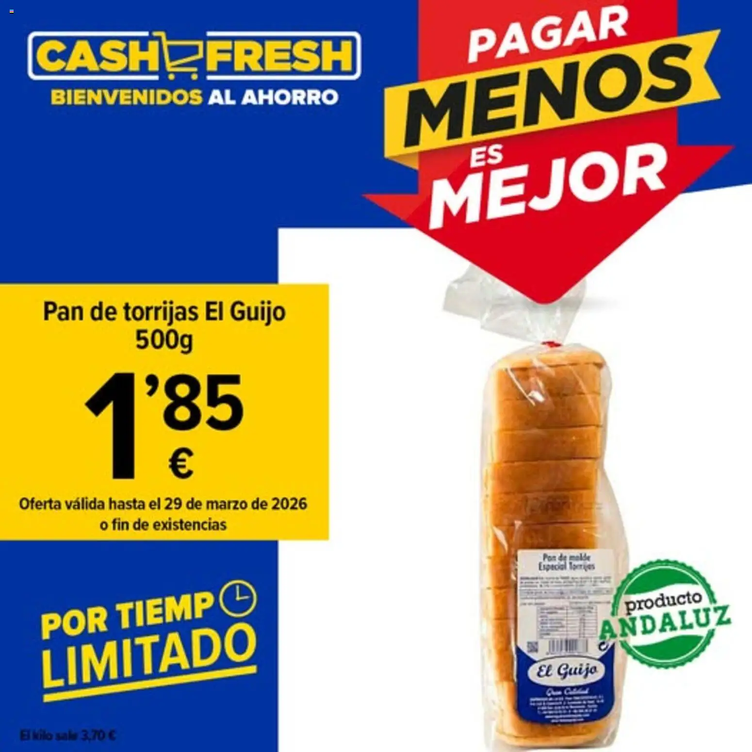 Cash Fresh folleto │ válido desde el 23.03.2026 | Página: 1 | Productos: Pan