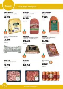 Volantino Sogegross del 30.07.2025 | Pagina: 14 | Prodotti: Pancetta, Tacchino, Prosciutto, Wurstel
