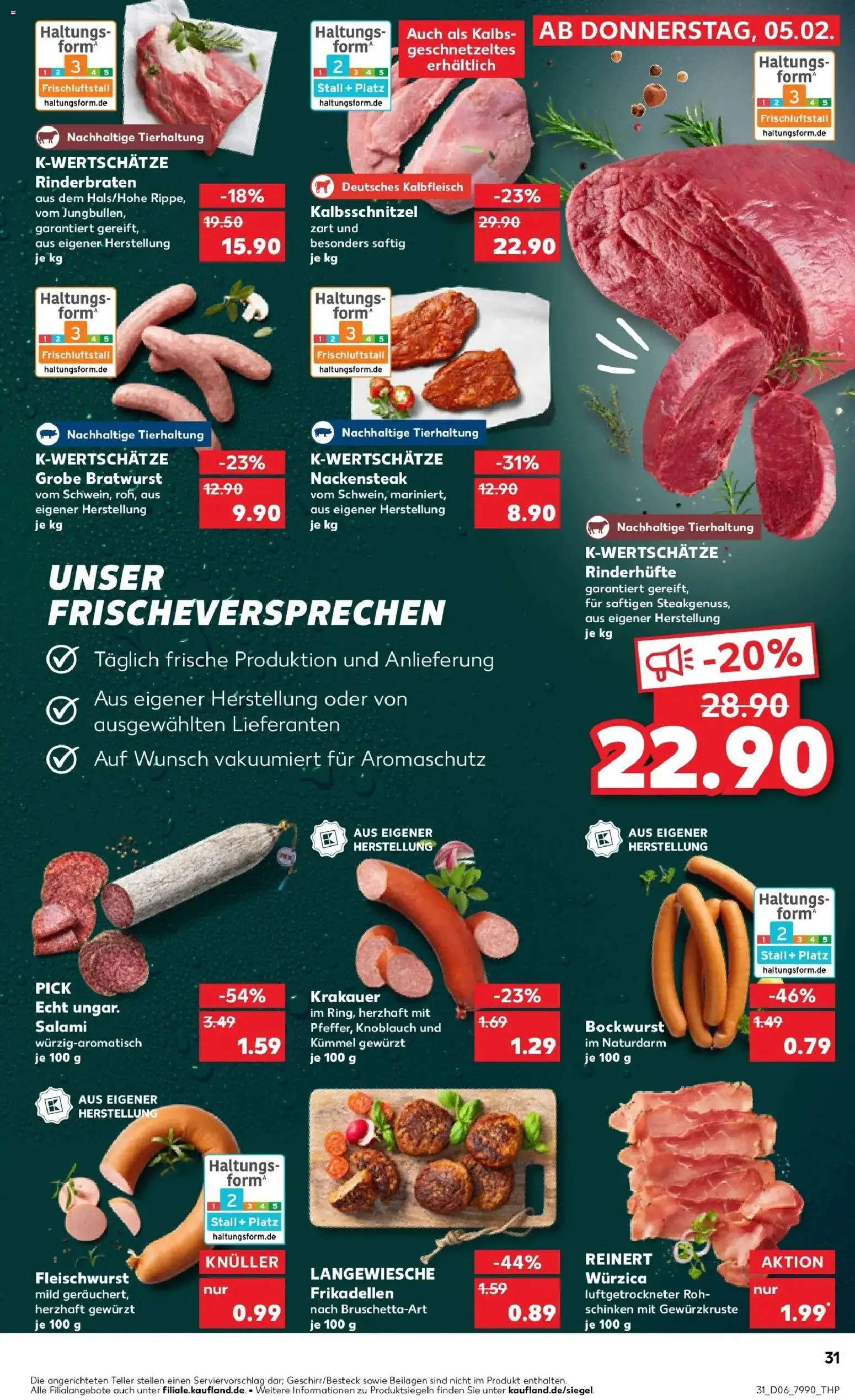 Kaufland prospekt Mayen	 – gültig ab 09.02.2026 | Seite: 31 | Produkte: Rinderbraten, Bockwurst, Bratwurst, Knoblauch
