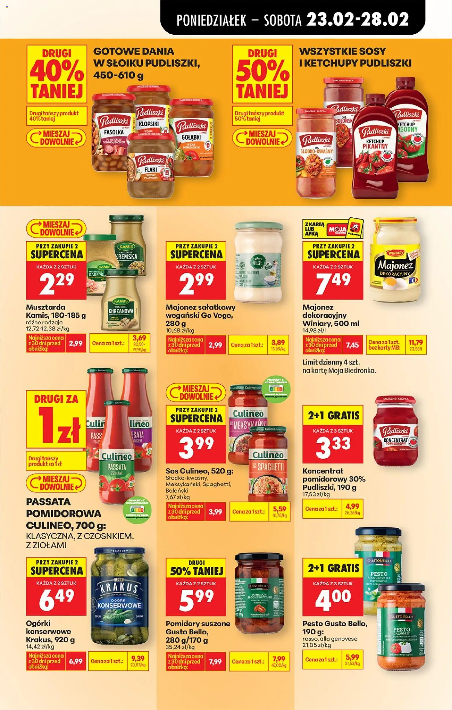Biedronka Polsko leták od 23.02.2026 | Strana: 45 | Produkty: Šála, Passata, Pesto, Karty