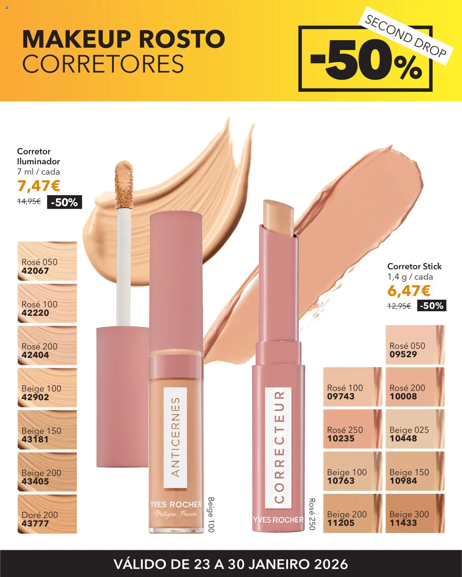 Yves Rocher - Second drop │ válido de 23.01.2026 | Página: 15 | Produtos: Iluminador, Corretor