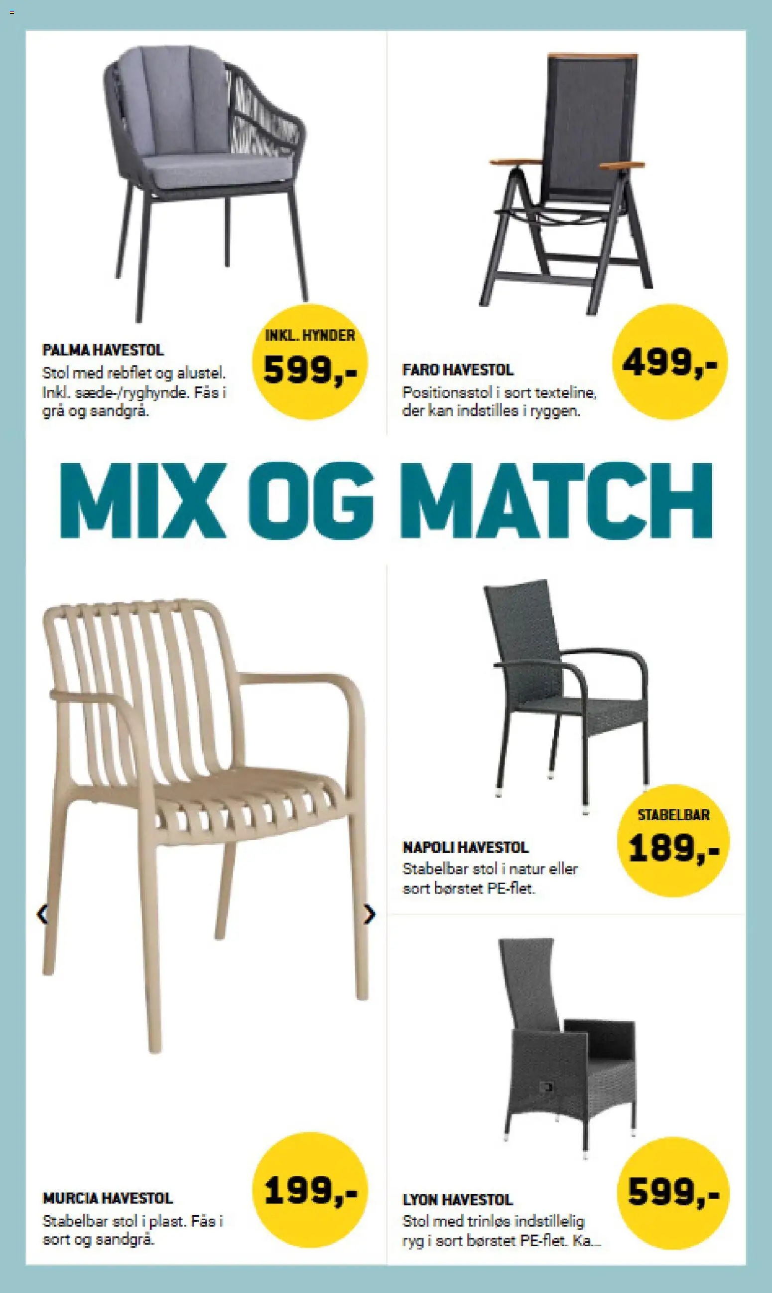 XL-BYG tilbudsavis – gyldig fra 24.04.2026 | Side: 9 | Produkter: Stol