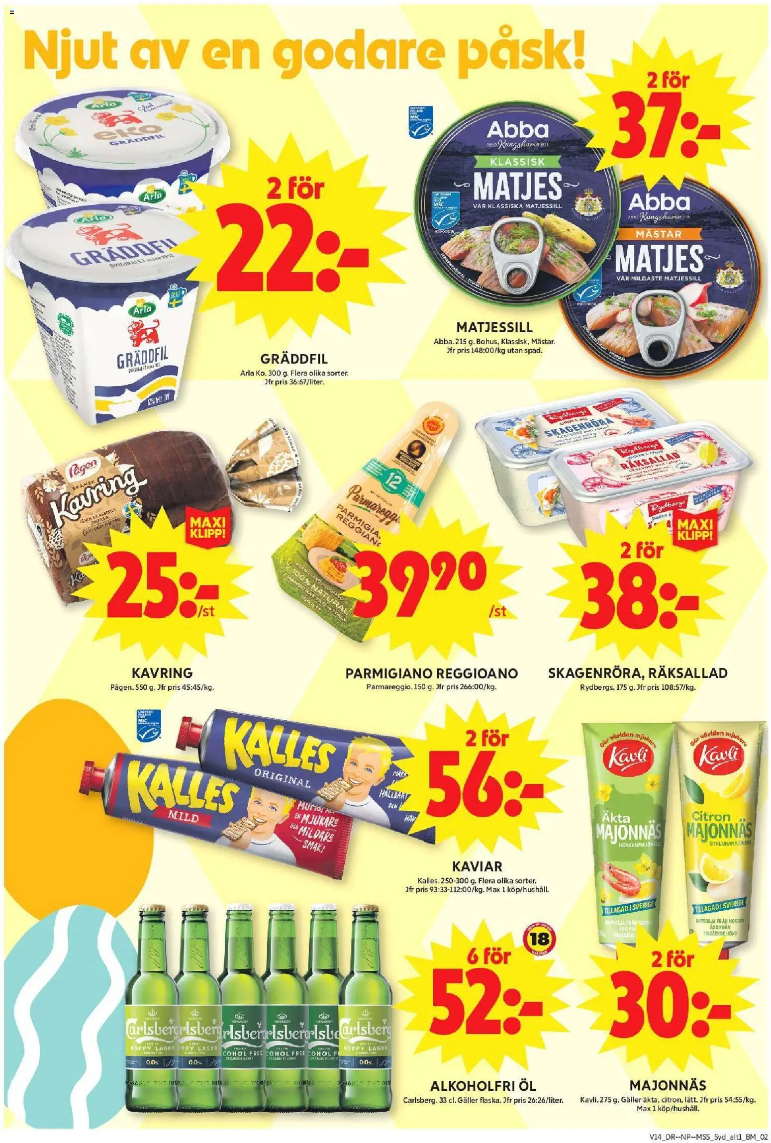 ICA Maxi reklamblad aktuell från 30.03.2026 | Sida: 4 | Produkter: Galler, Majonnäs, Gräddfil, Citron