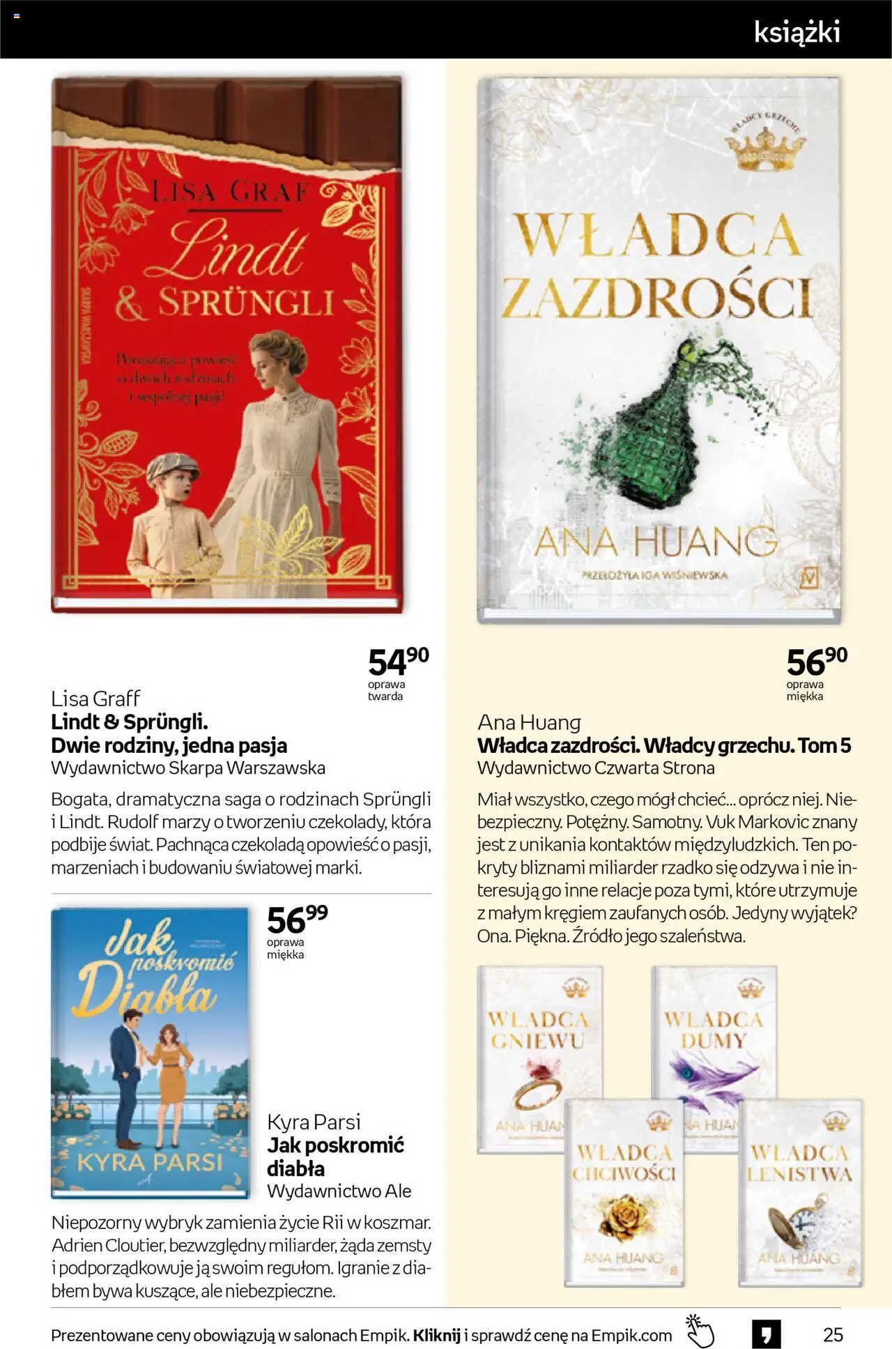 Empik promocje - Tom kultury Książki od 15.10.2025 | Strona: 25 | Produkty: Książki, Czekolada