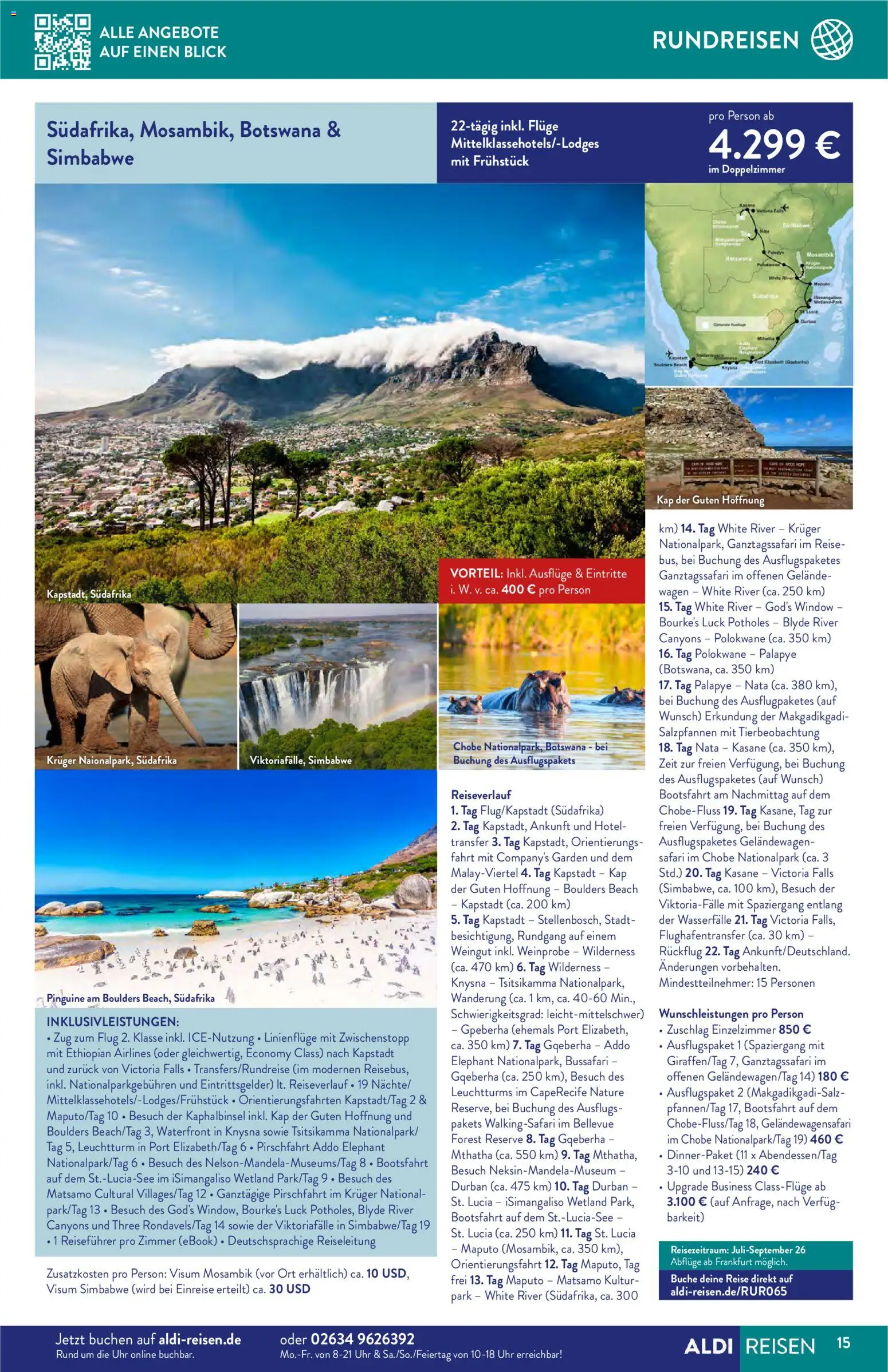 Aldi Reisen  Reisemagazin – gültig ab 01.04.2026 | Seite: 15