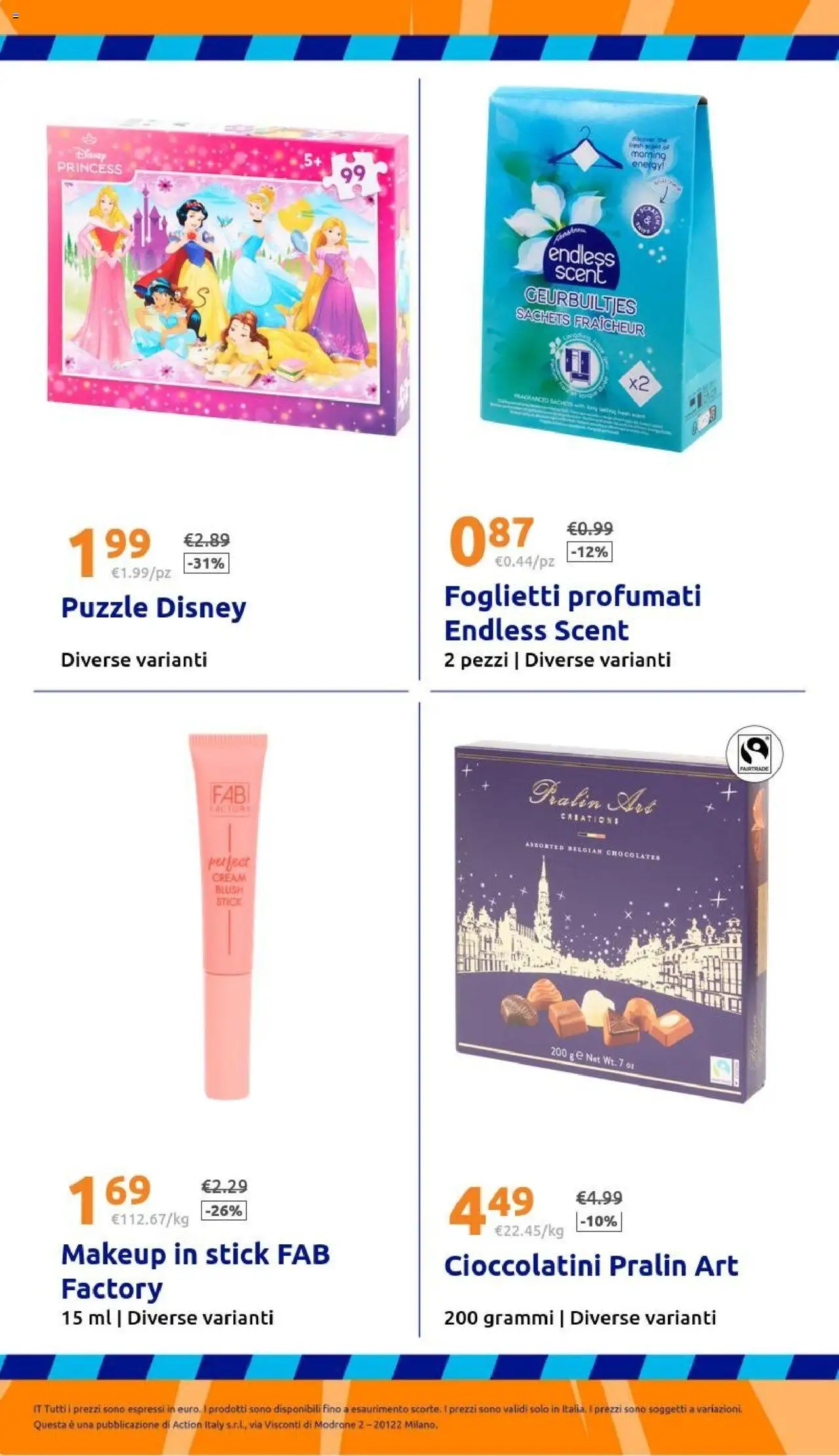 Volantino Action del 01.10.2025 | Pagina: 34 | Prodotti: Cioccolatini, Blush