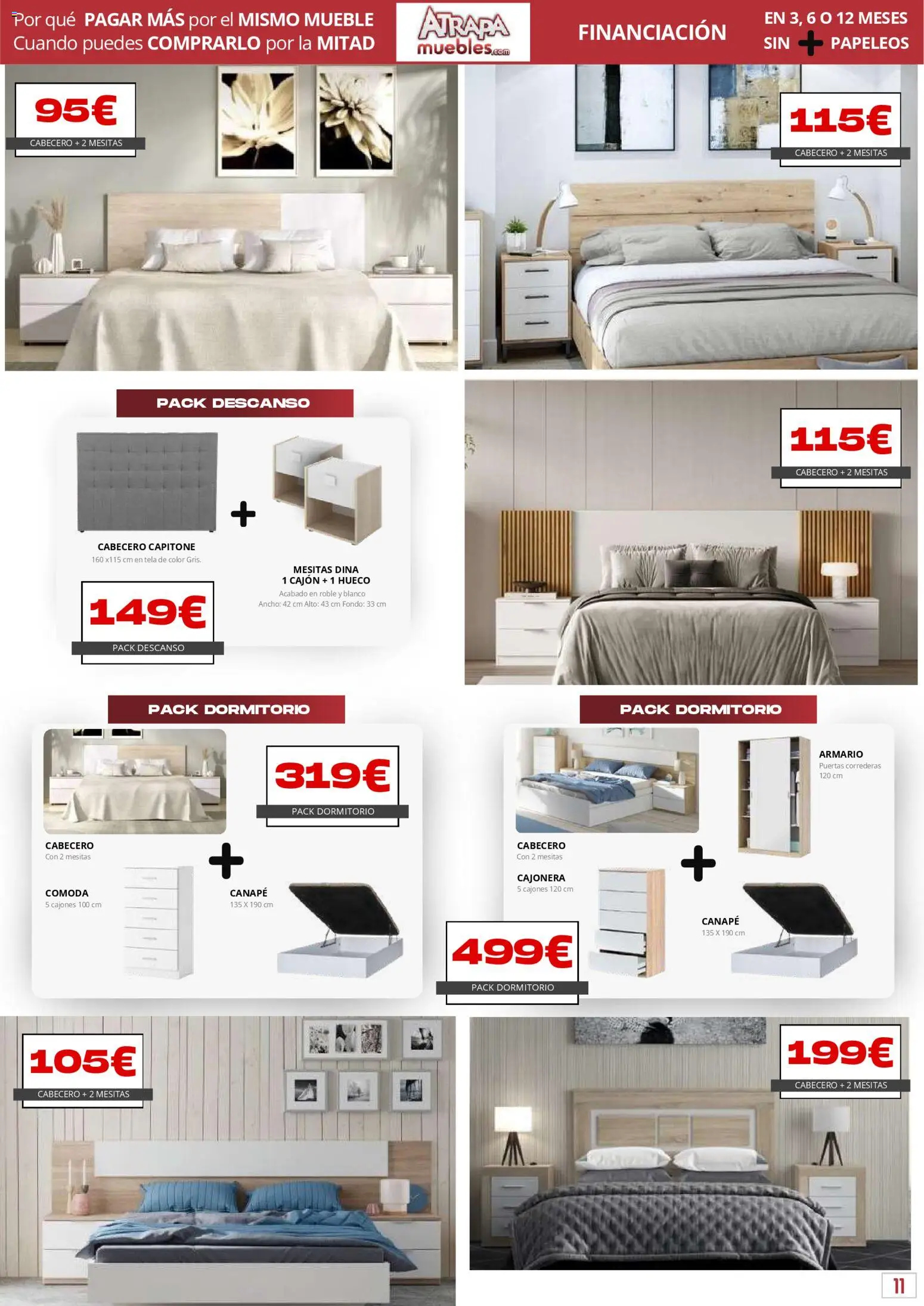 Atrapa Muebles folleto │ válido desde el 03.03.2026 | Página: 11 | Productos: Cajonera, Armario