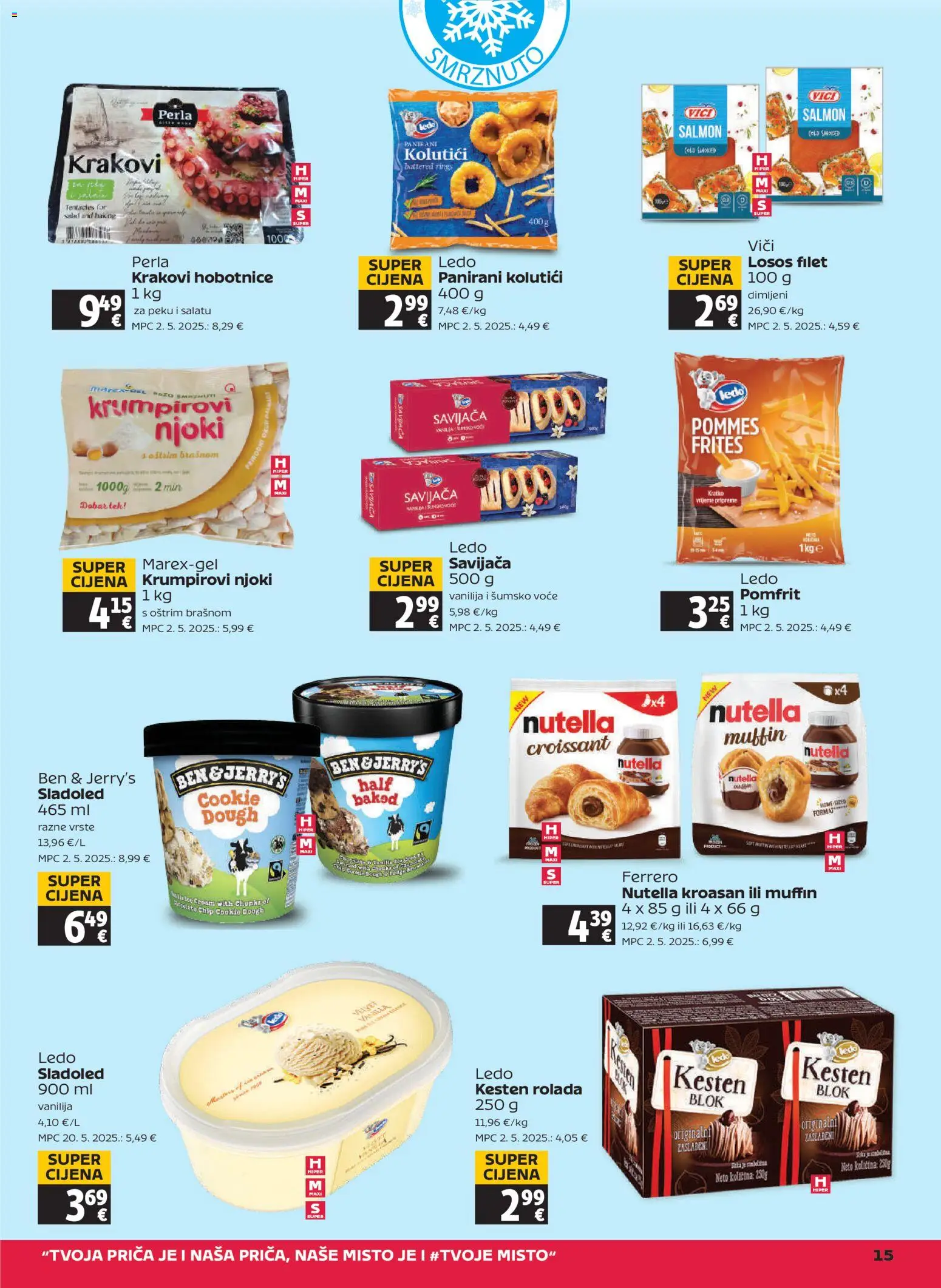 Tommy katalog | vrijedi od 13.11.2025 | Stranica: 15 | Proizvodi: Pommes frites, Ledo, Pomfrit, Sladoled