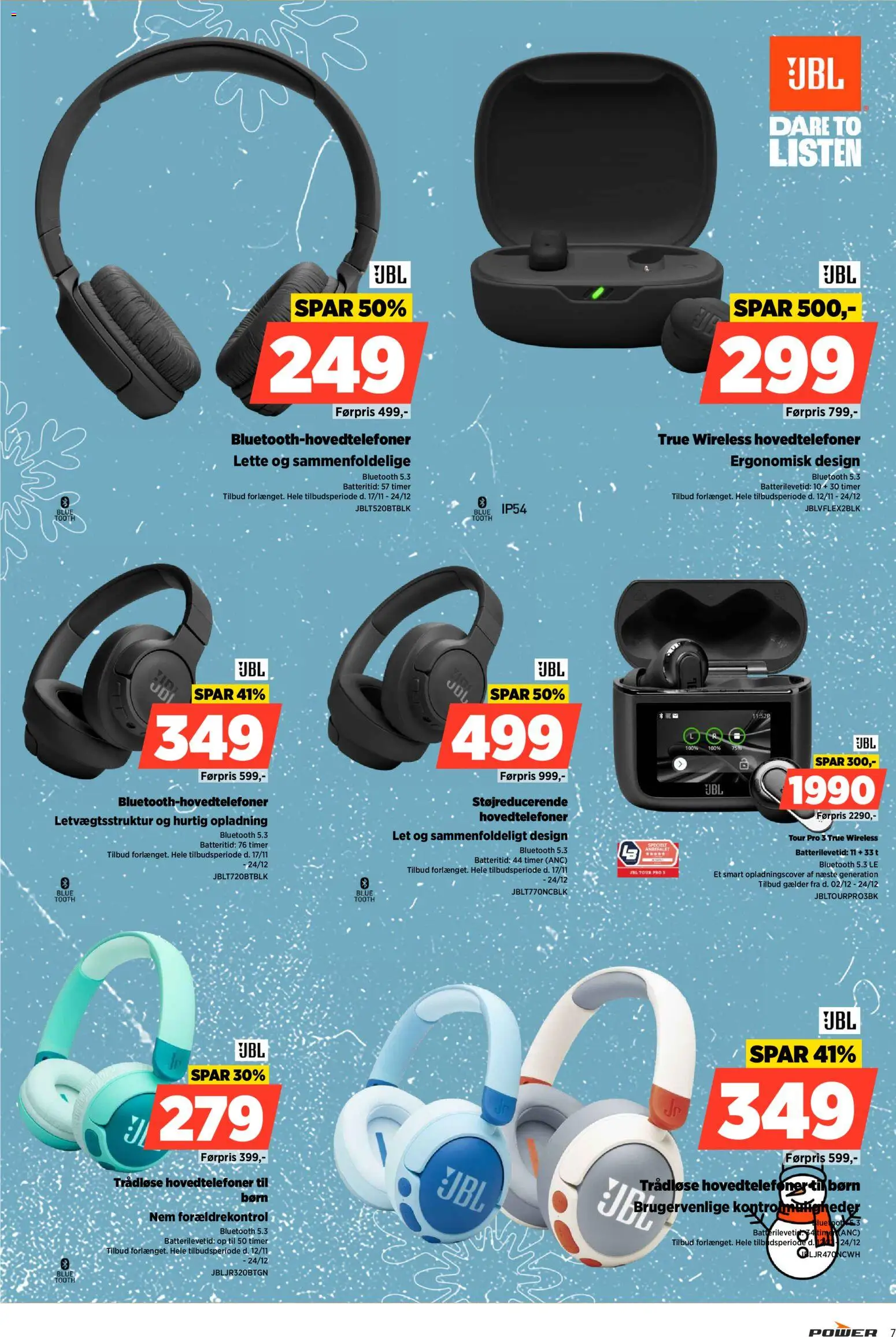 Power tilbudsavis – gyldig fra 02.12.2025 | Side: 7 | Produkter: Hovedtelefoner