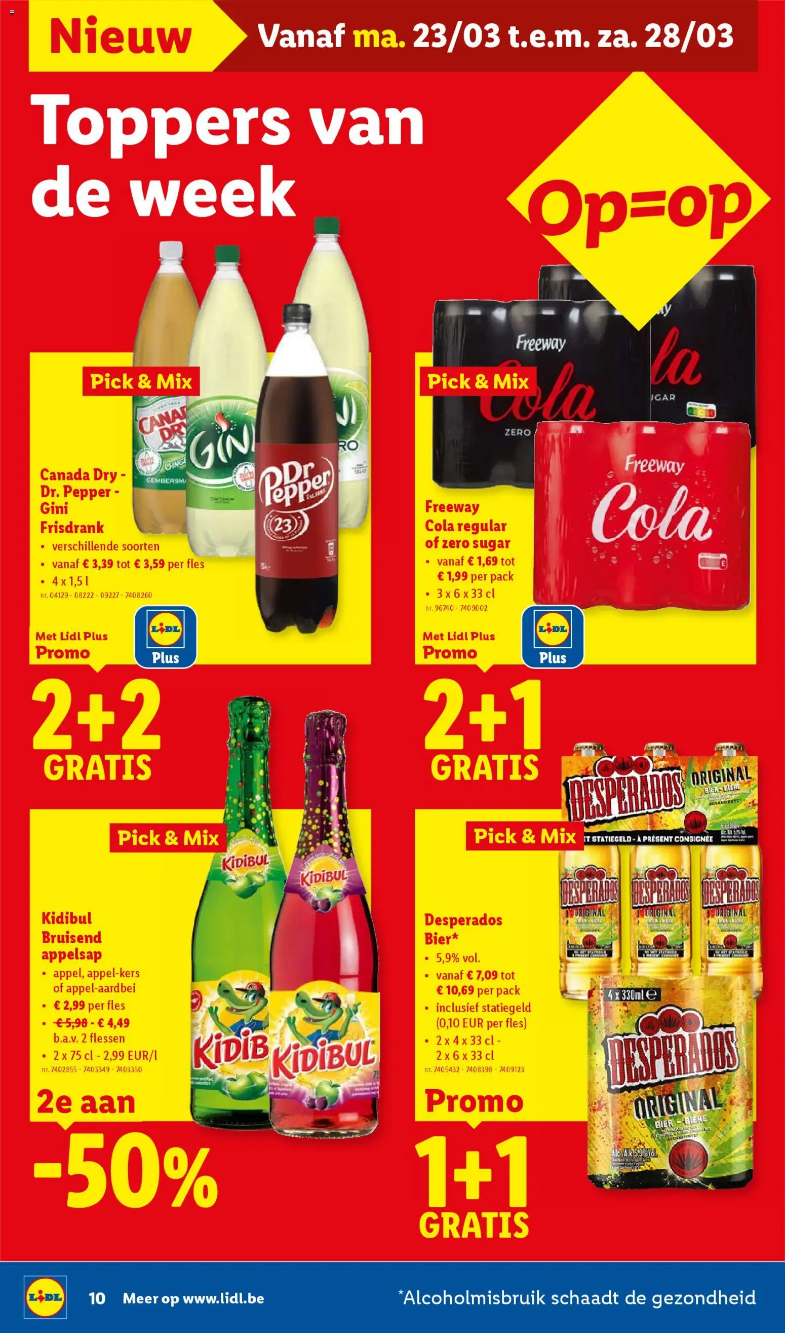 {H1} | Pagina: 10 | Producten: Fles, Bier, Frisdrank, Gyömbérsör