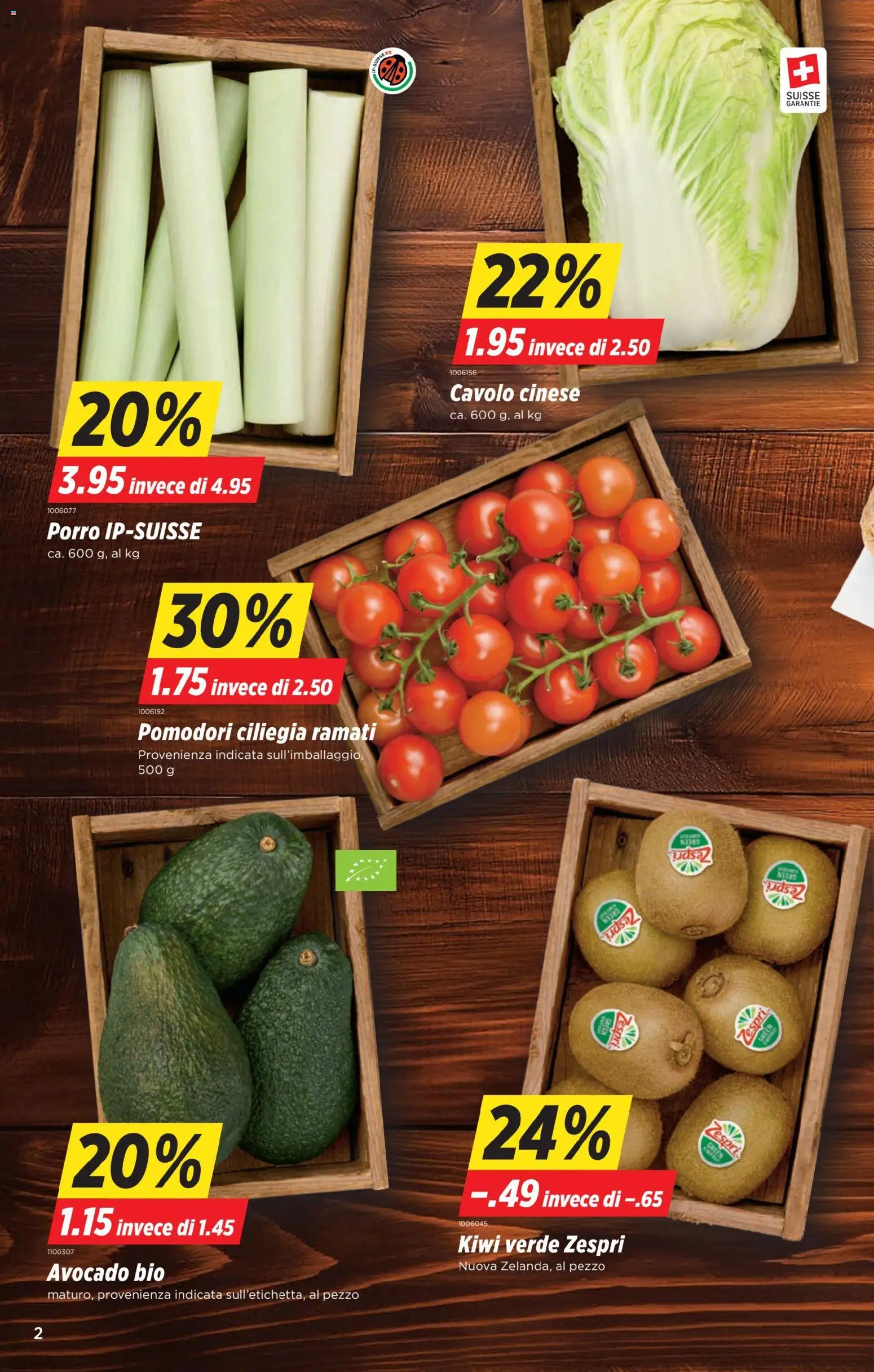 Denner Aktionen IT – gültig ab 11.11.2025 | Seite: 2 | Produkte: Avocado, Kiwi