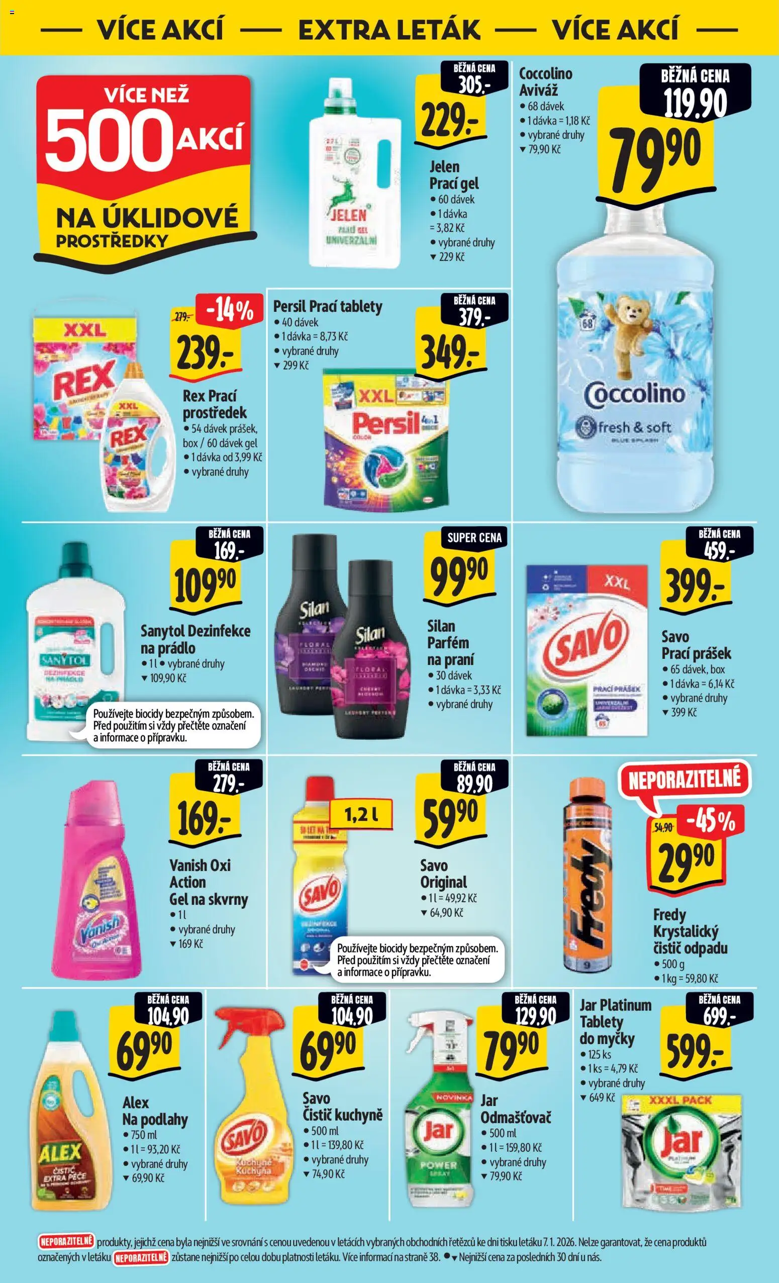 Albert leták - Hypermarket od 21.01.2026 | Strana: 48 | Produkty: Prací gel, Kuchyně, Jar, Odmašťovač